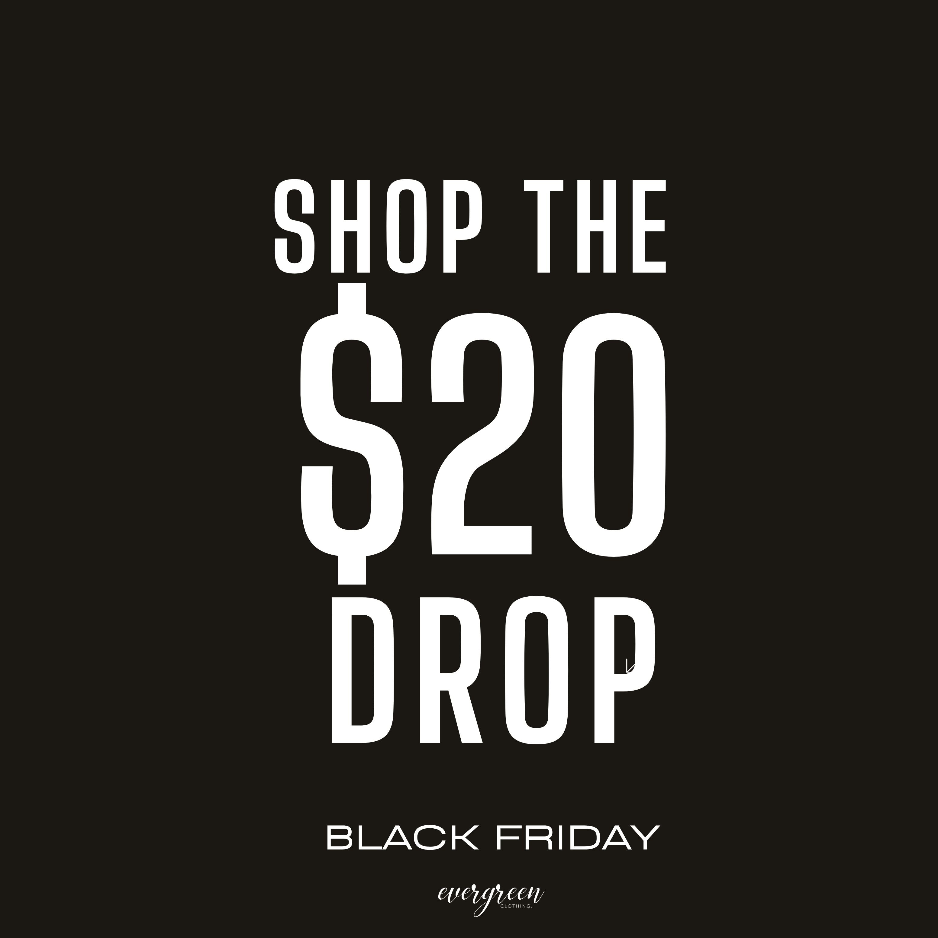 $20 & UNDER BLACK FRIDAY 25
