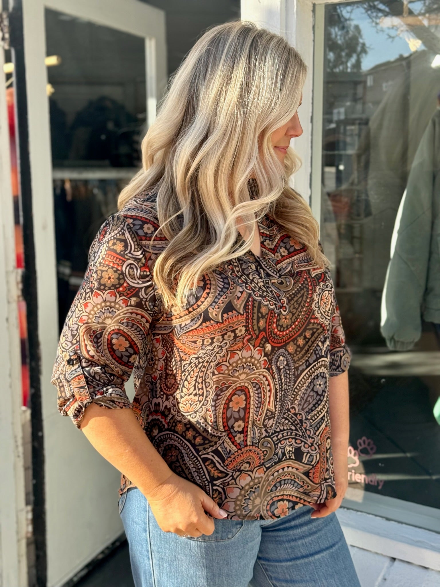 Tilly Shirt - Multi Black