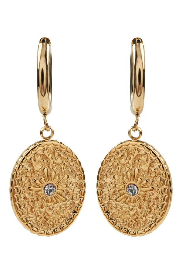 Heritage Earring - Gold Coin