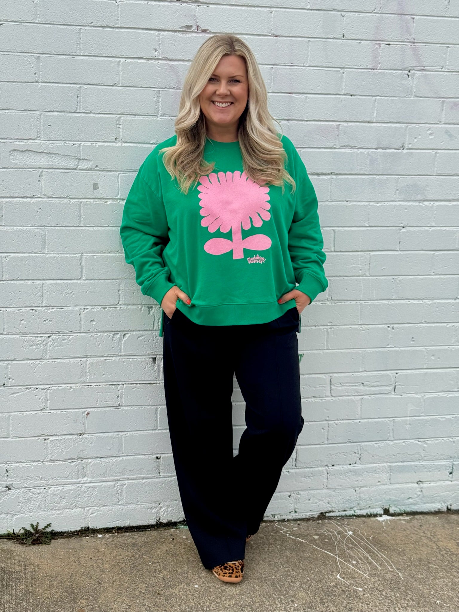 Madeleine Stamer II Crew - Pine Green