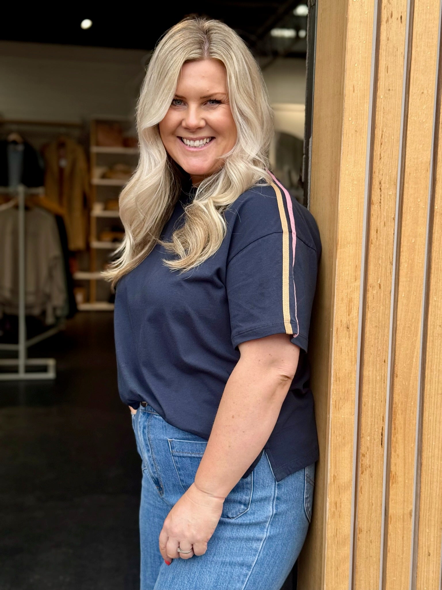 Asha Tee - Navy