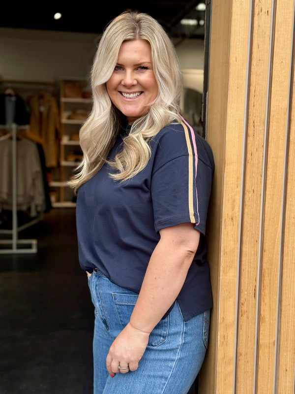 Asha Tee - Navy
