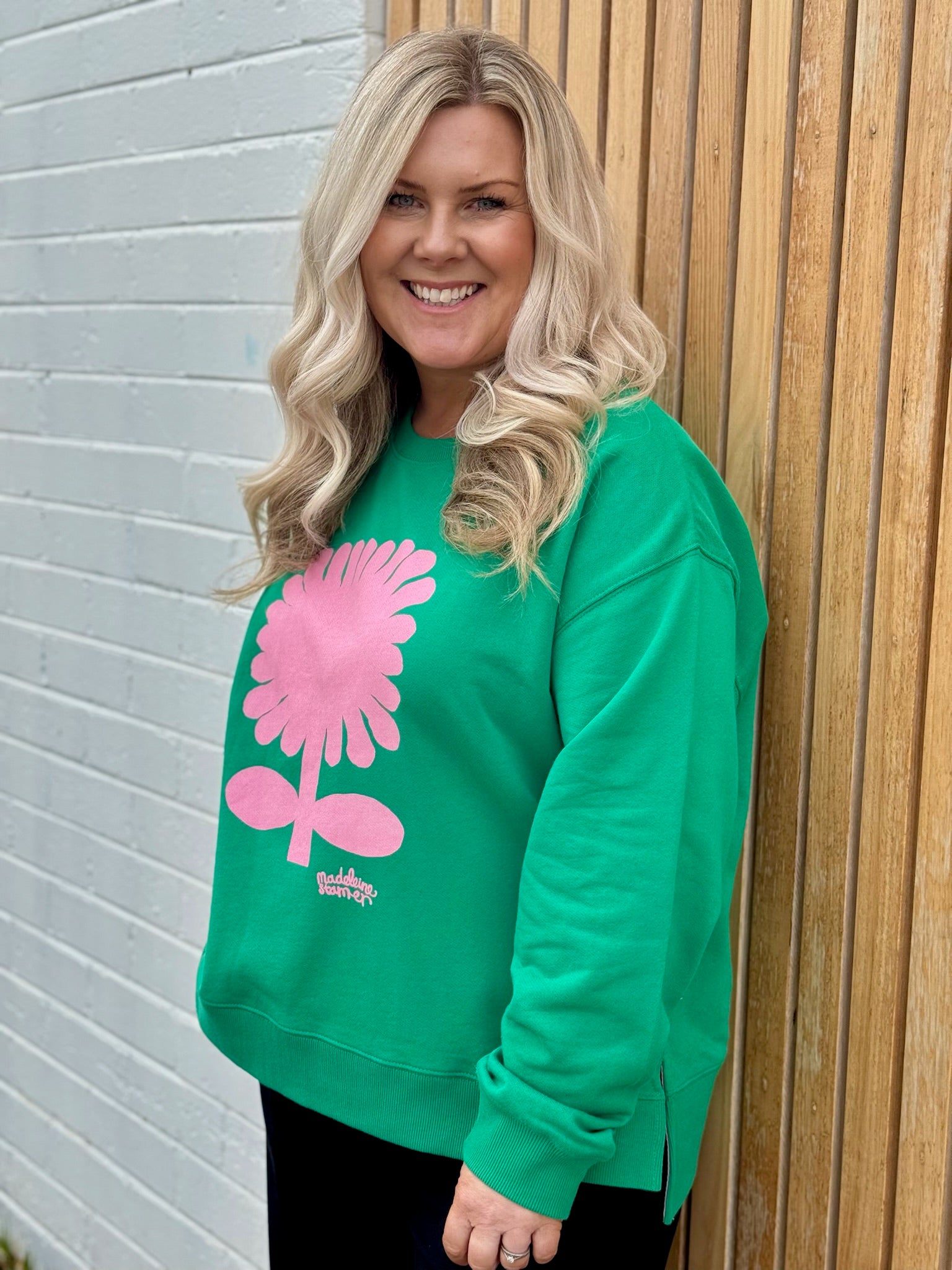 Madeleine Stamer II Crew - Pine Green