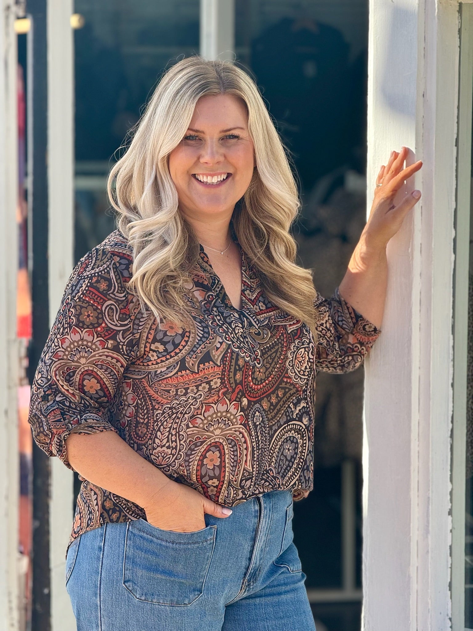 Tilly Shirt - Multi Black