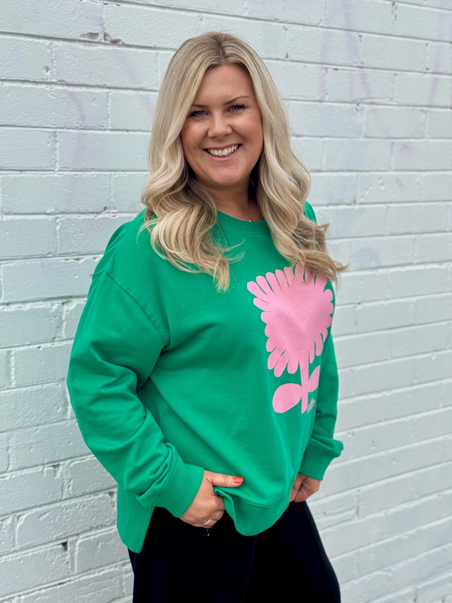 Madeleine Stamer II Crew - Pine Green