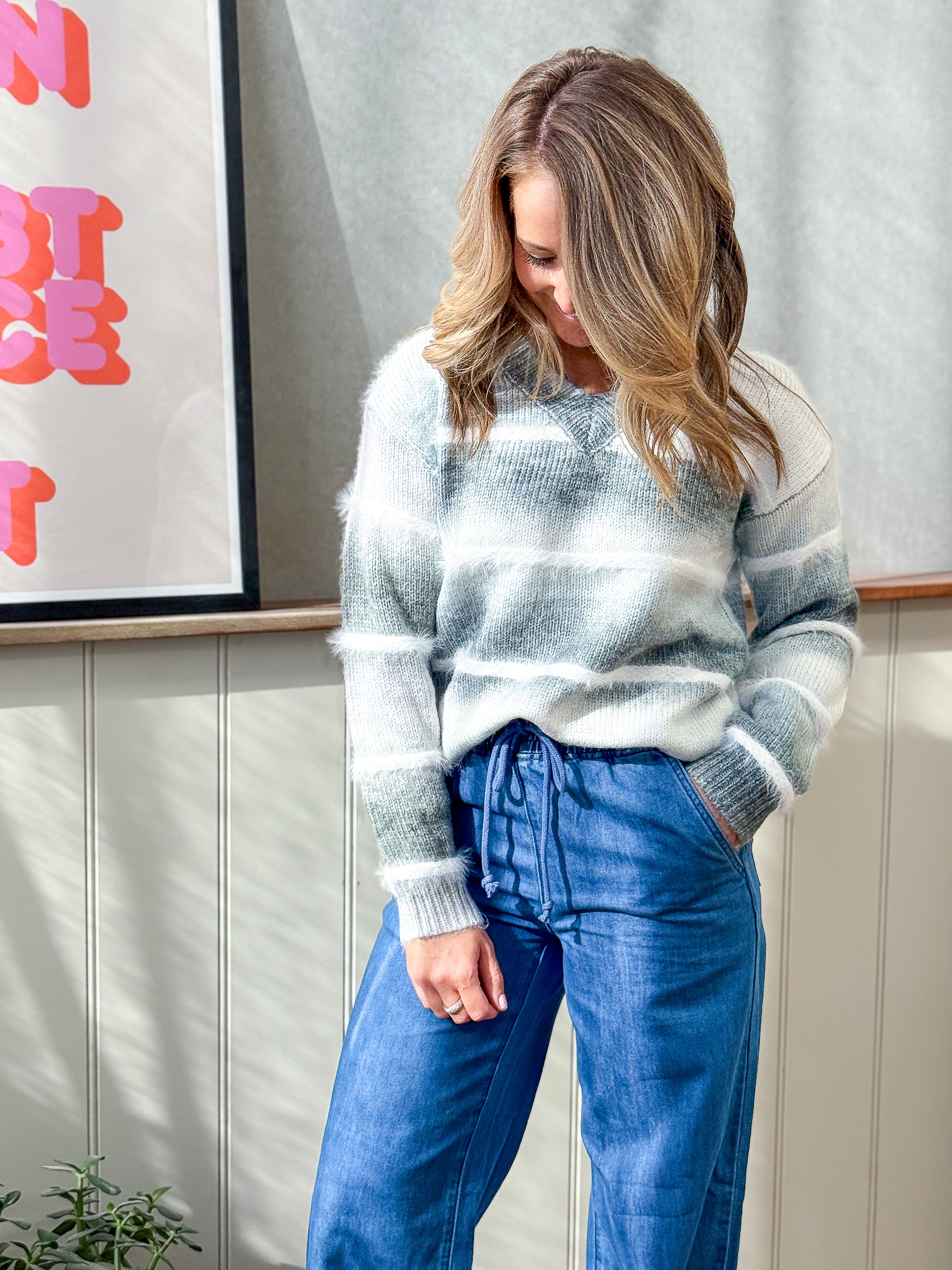 Abbey Knit - Multi Grey