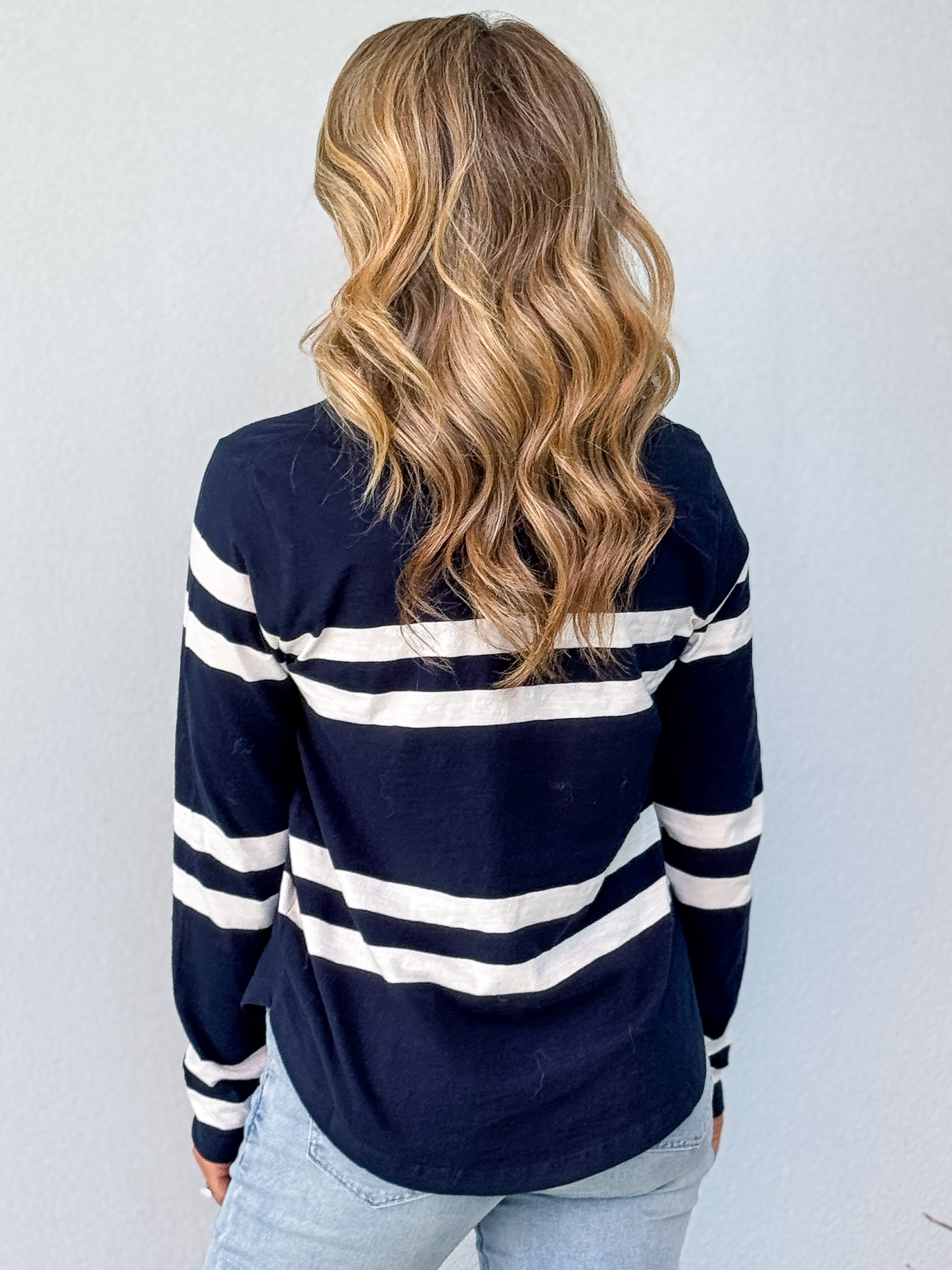 Allegra L/S Tee - Navy