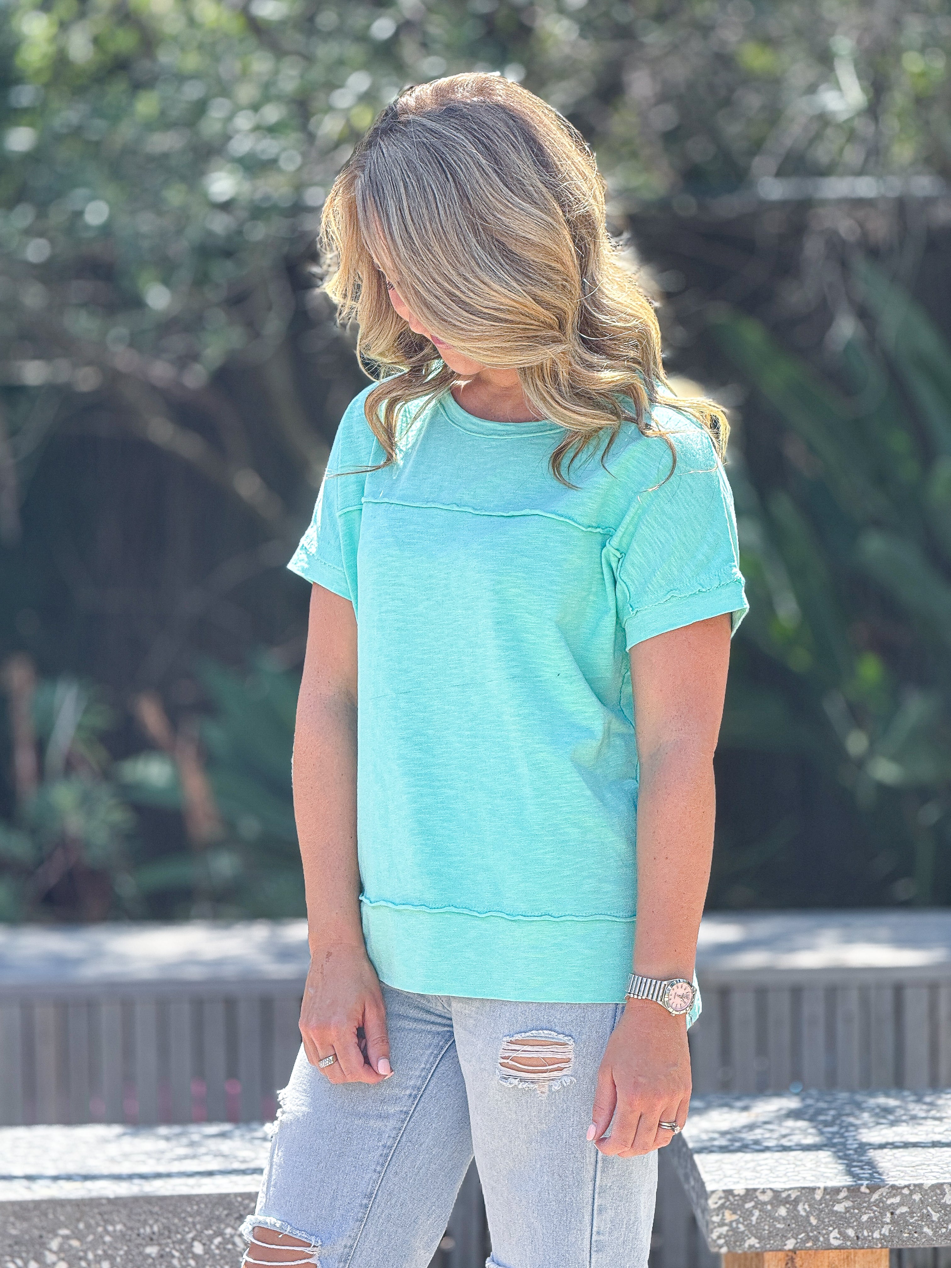 Allison Tee - Neon Mint