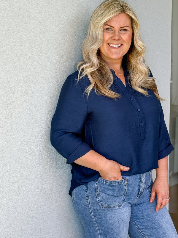Avery Shirt - Navy