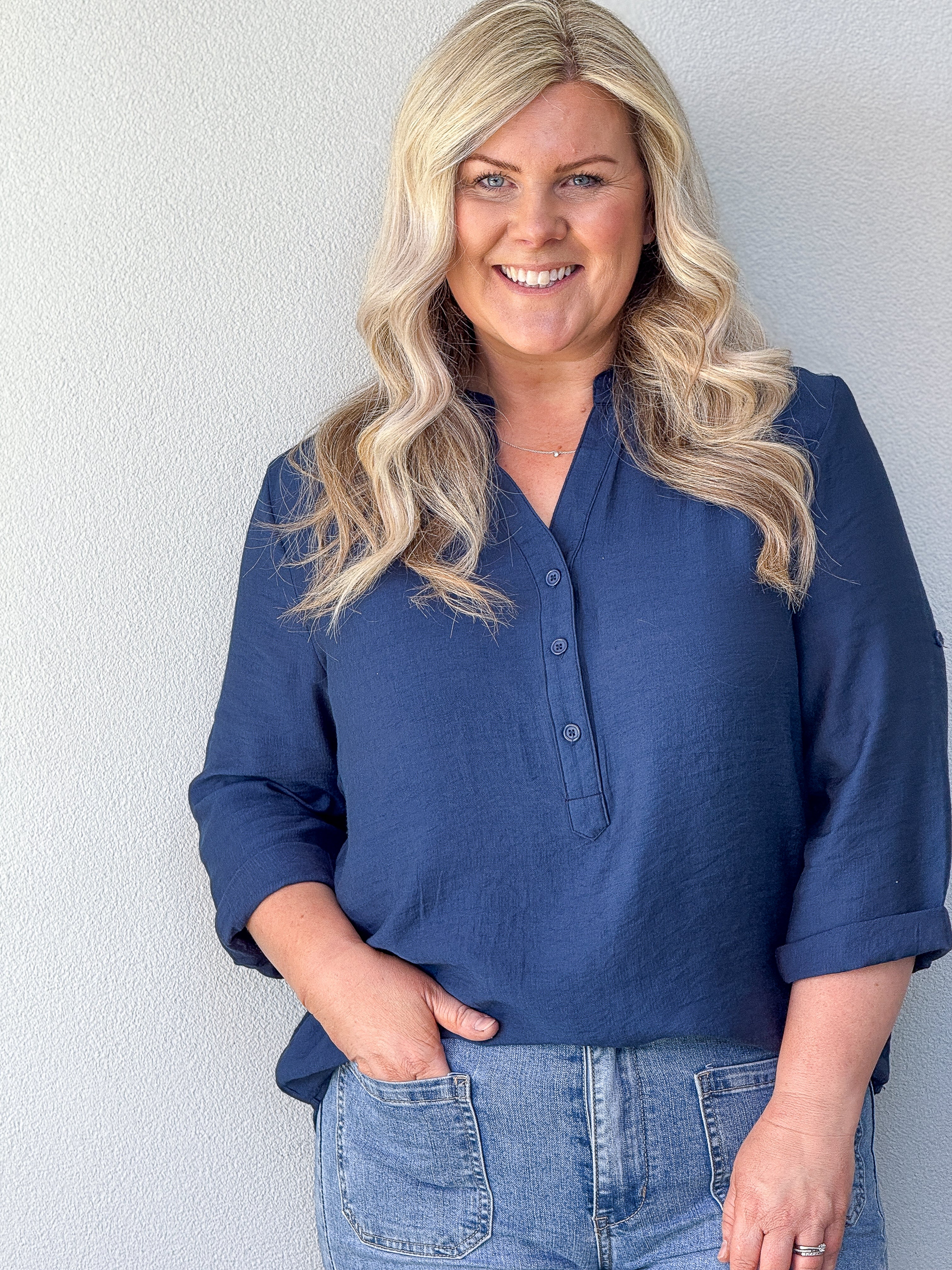 Avery Shirt - Navy