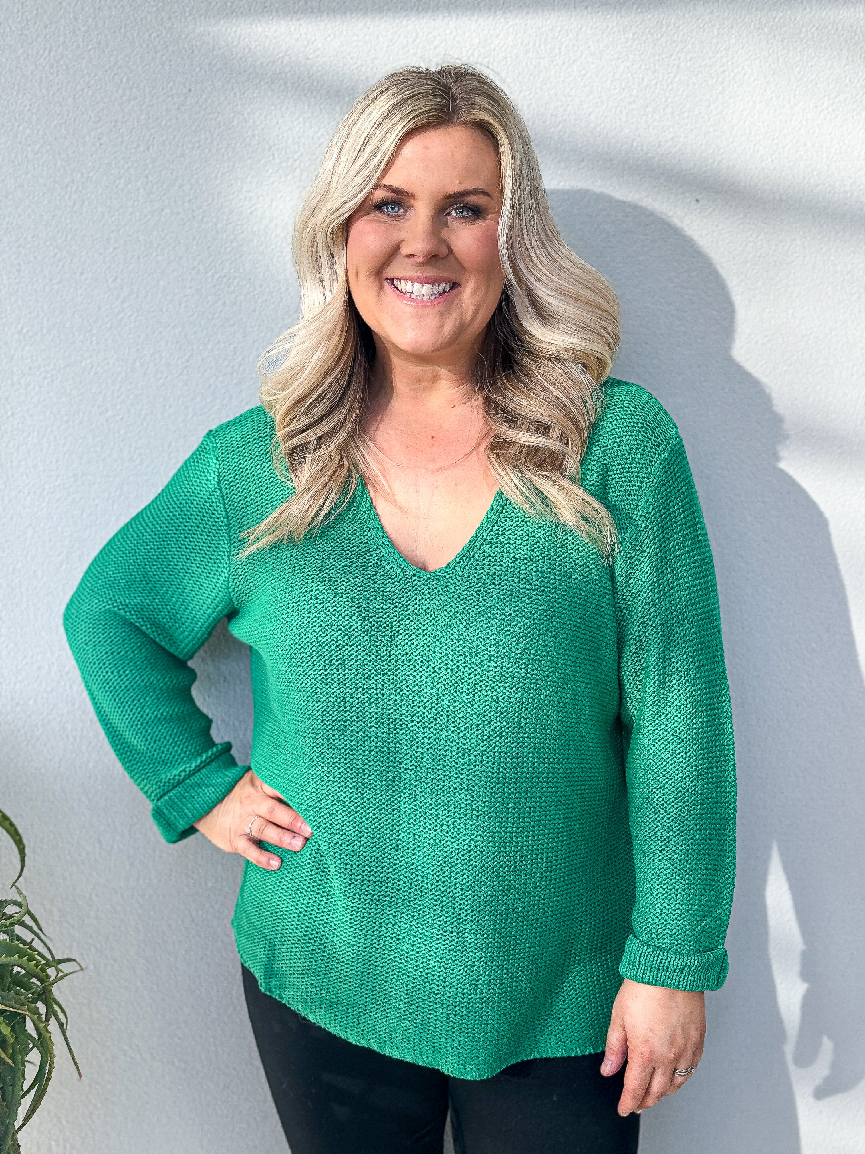 Bessie Knit - Emerald Green