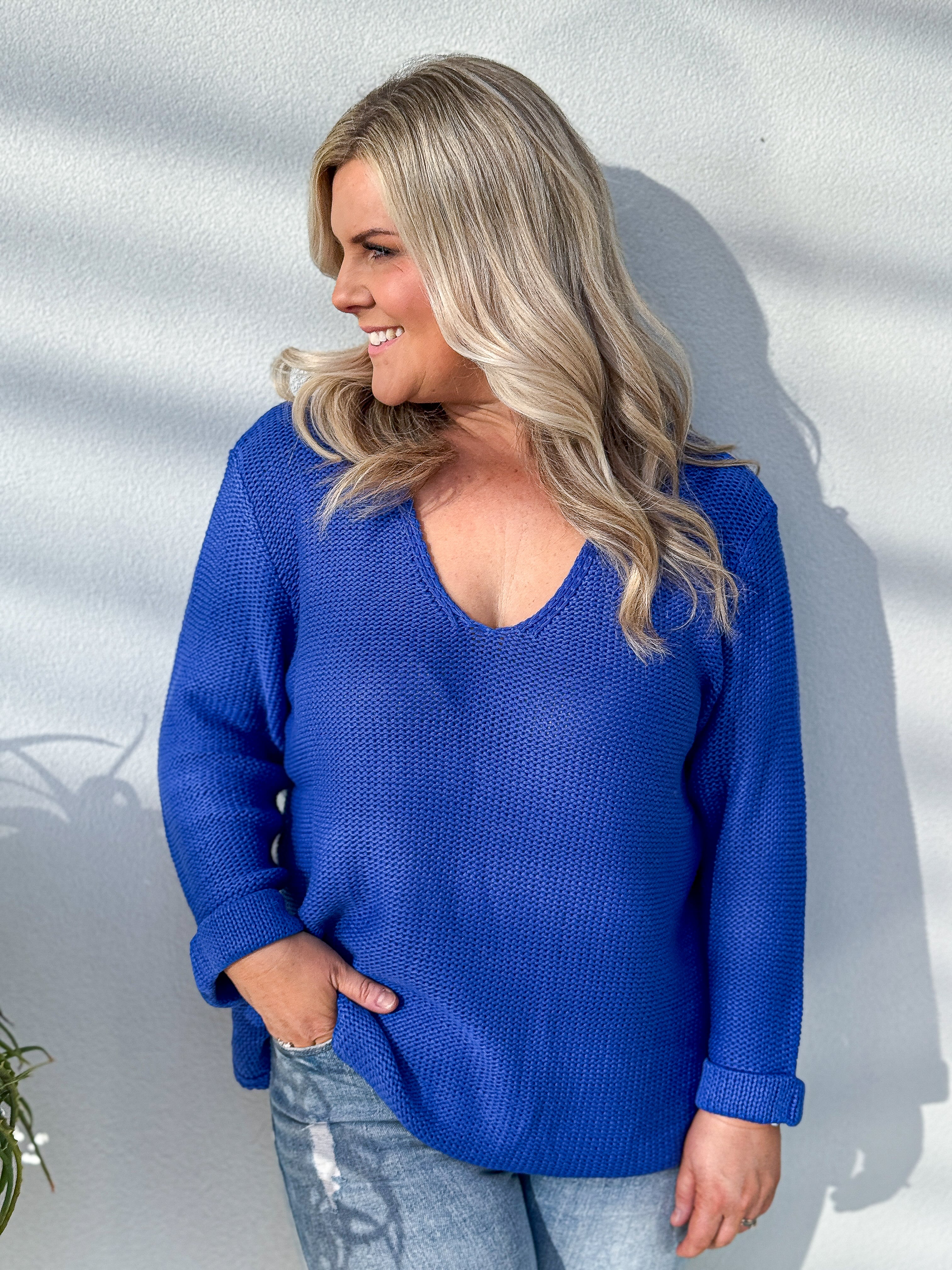 Bessie Knit - Persian Blue