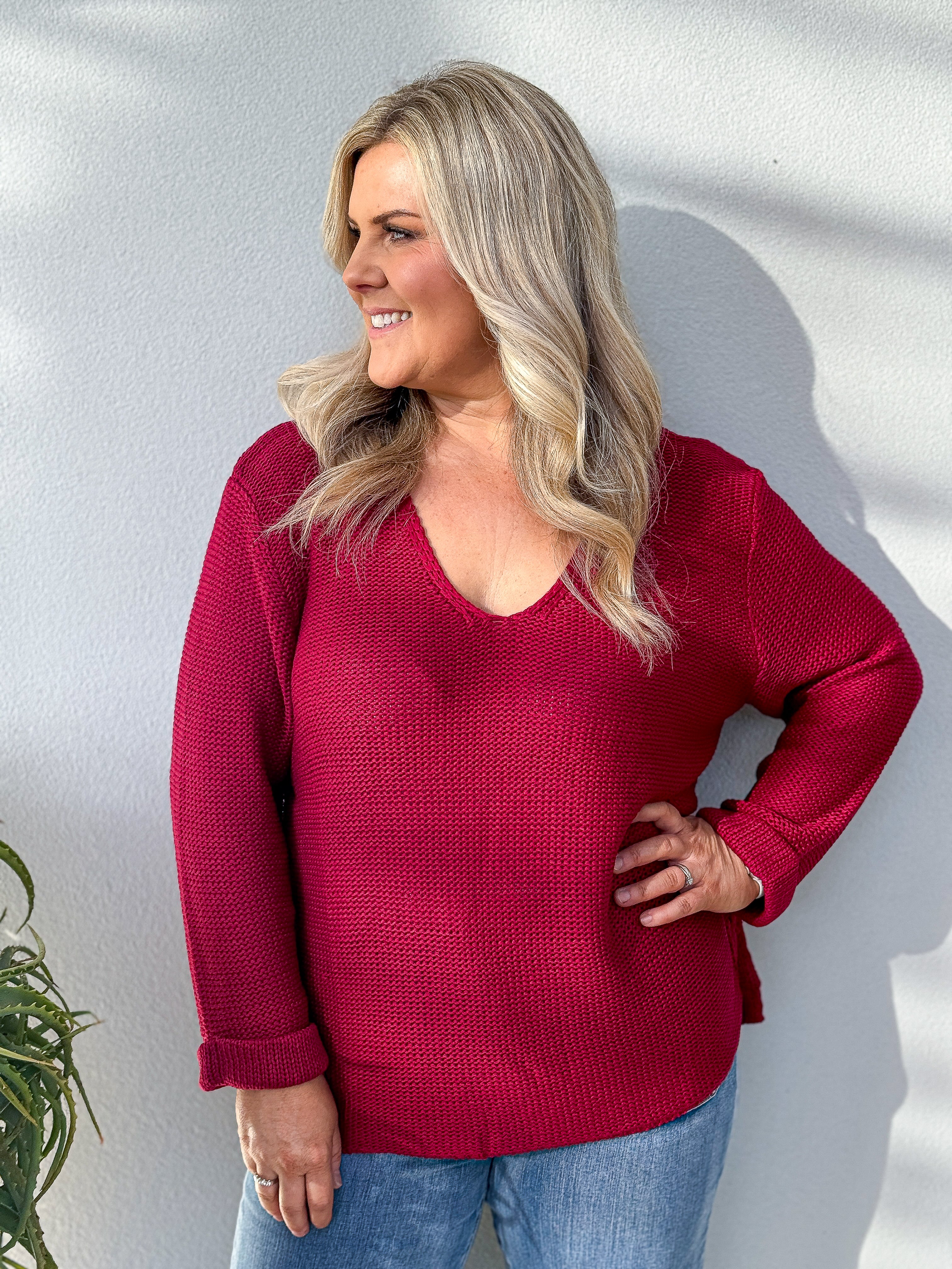 Bessie Knit - Ruby Red