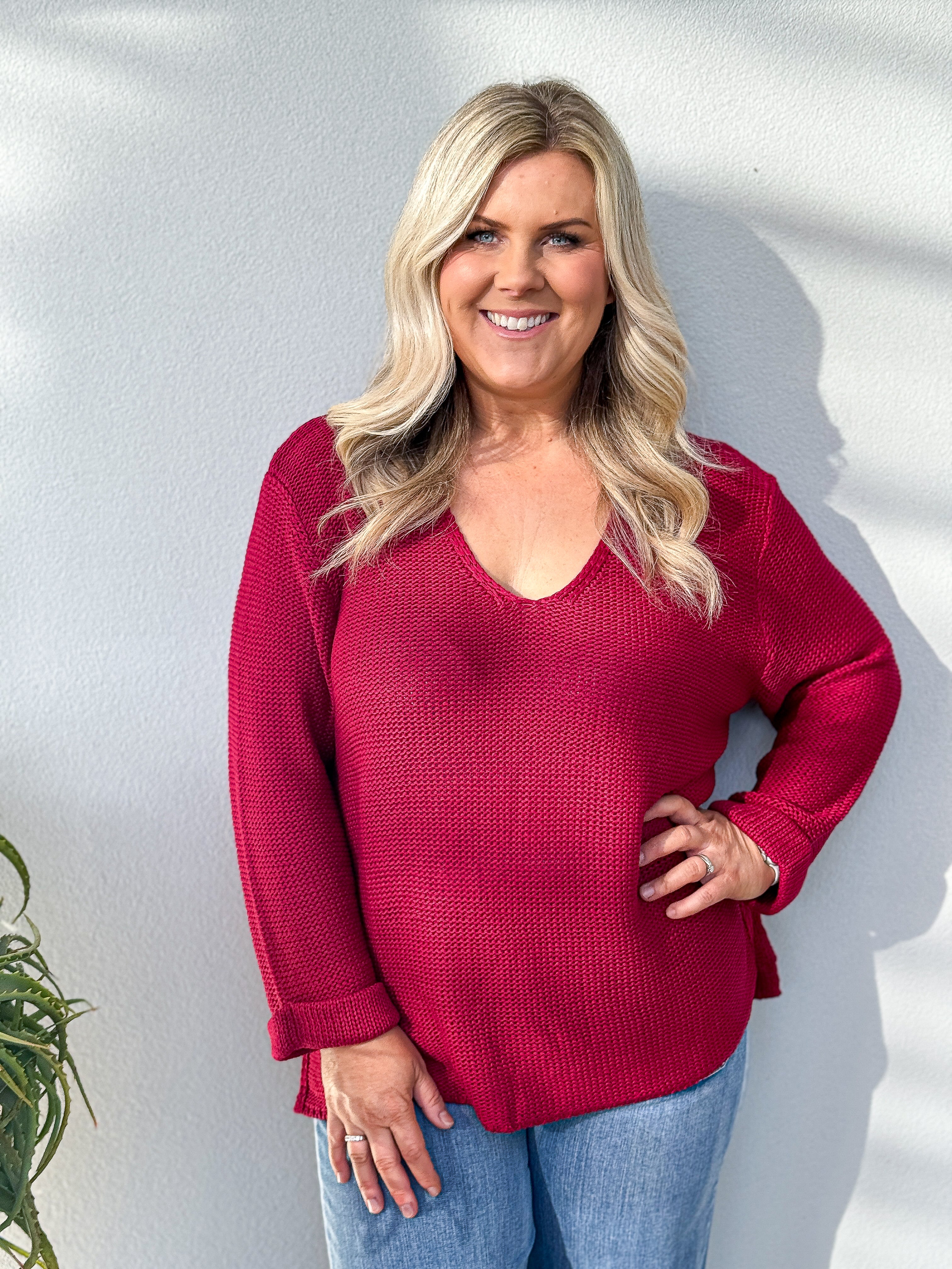 Bessie Knit - Ruby Red