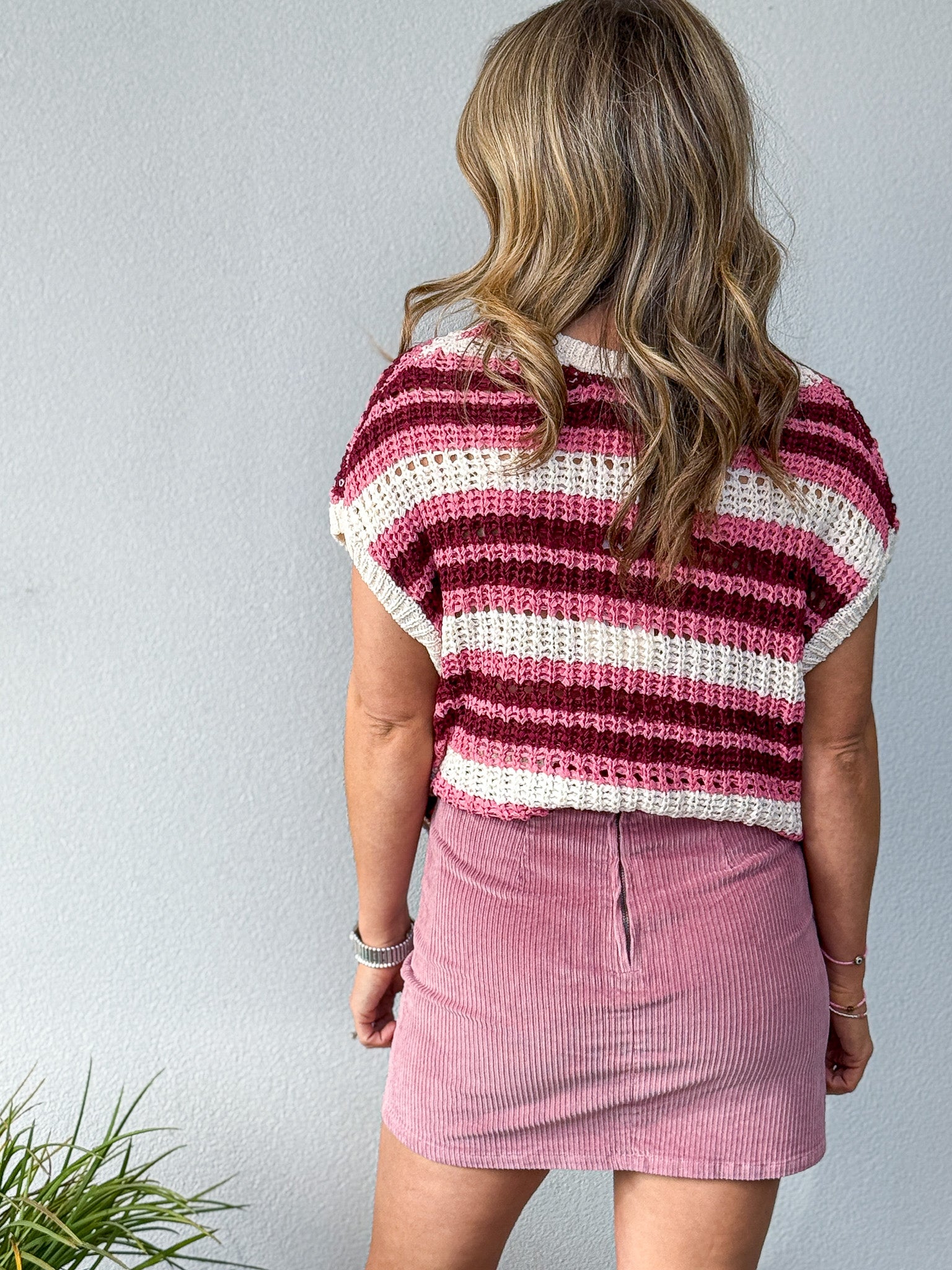 Bailey Cord Skirt - Quartz Pink