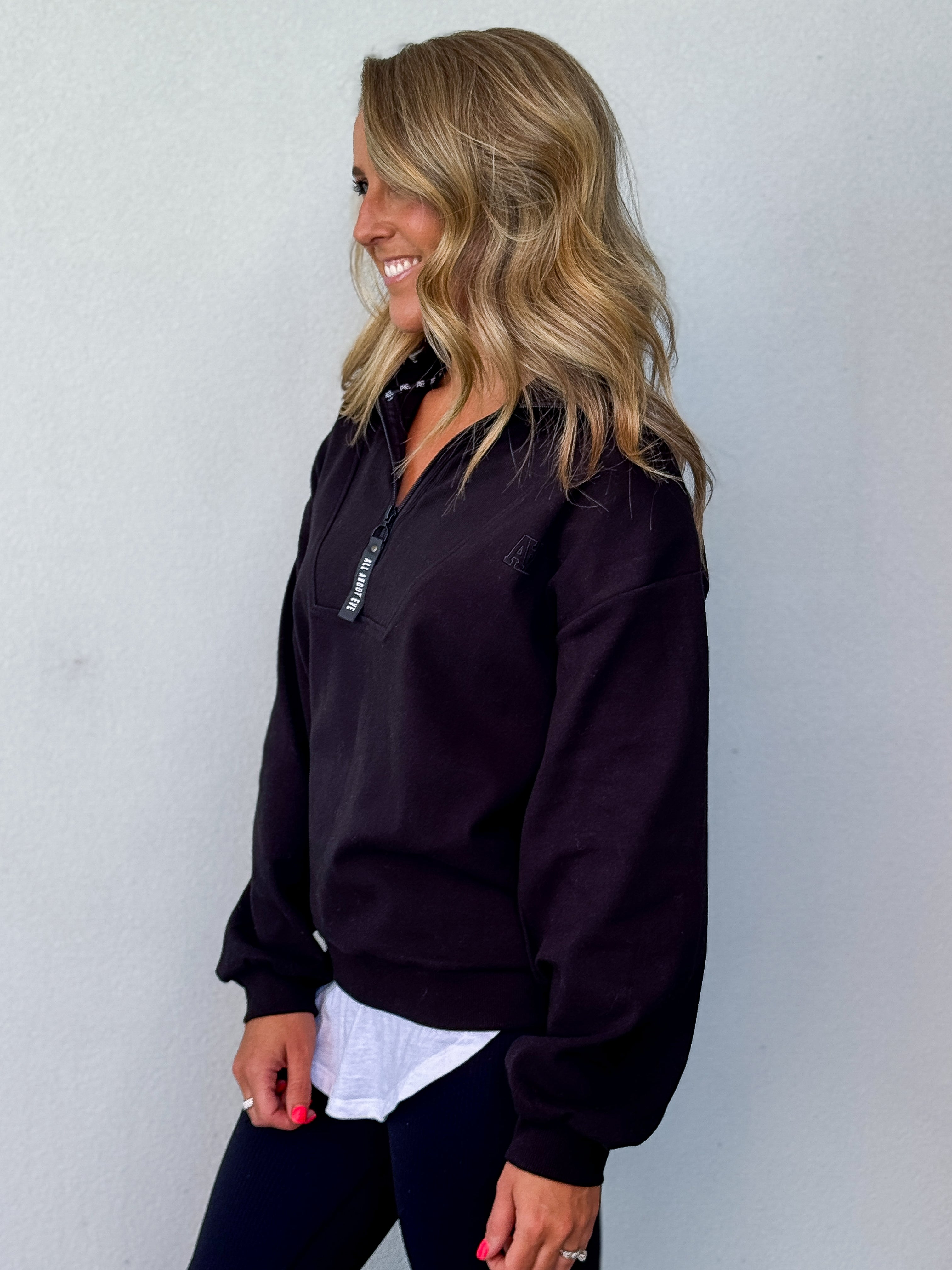 Balance 1/4 Zip - Black