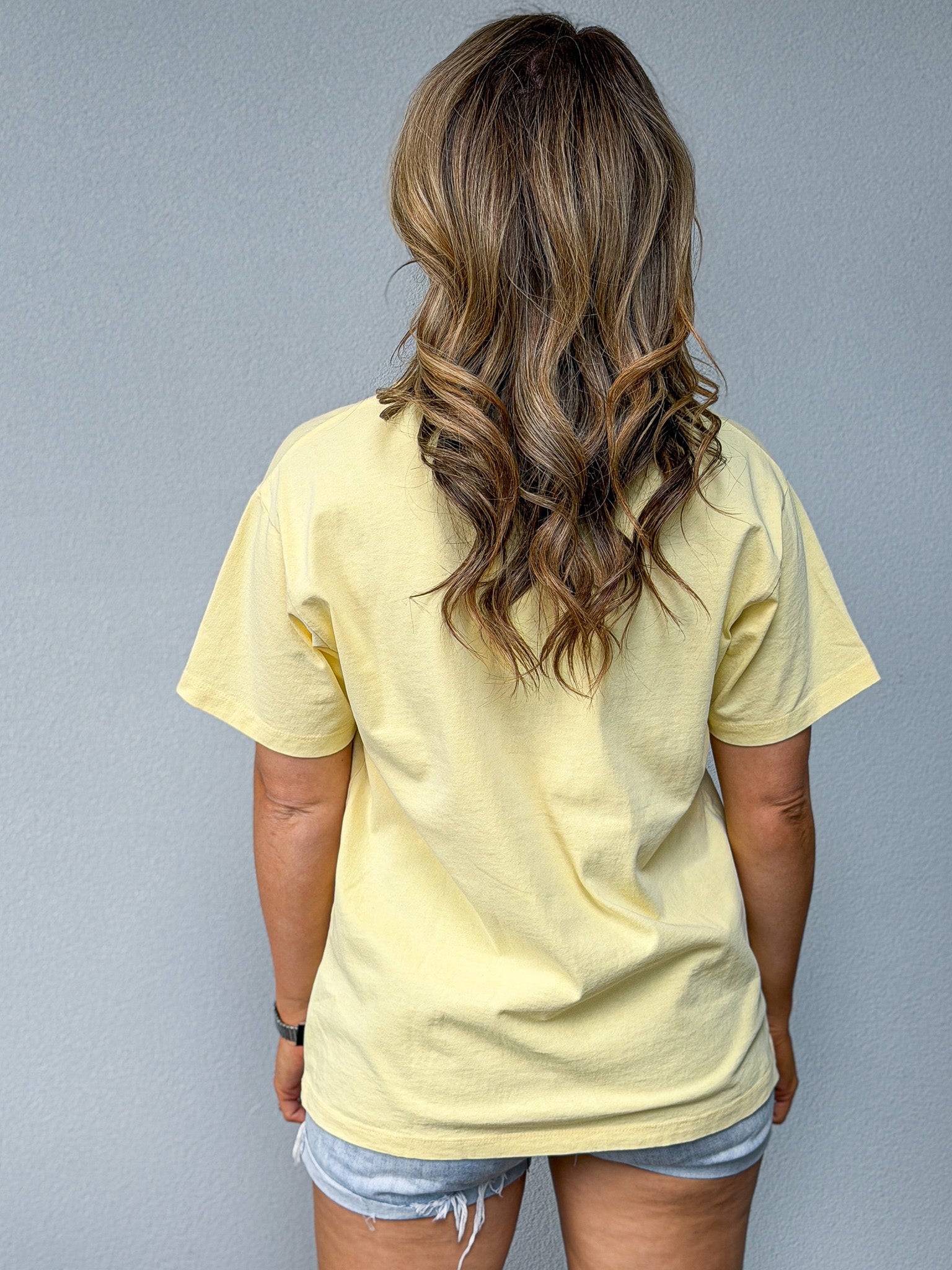 Berry Market Relaxed Tee - Yellow