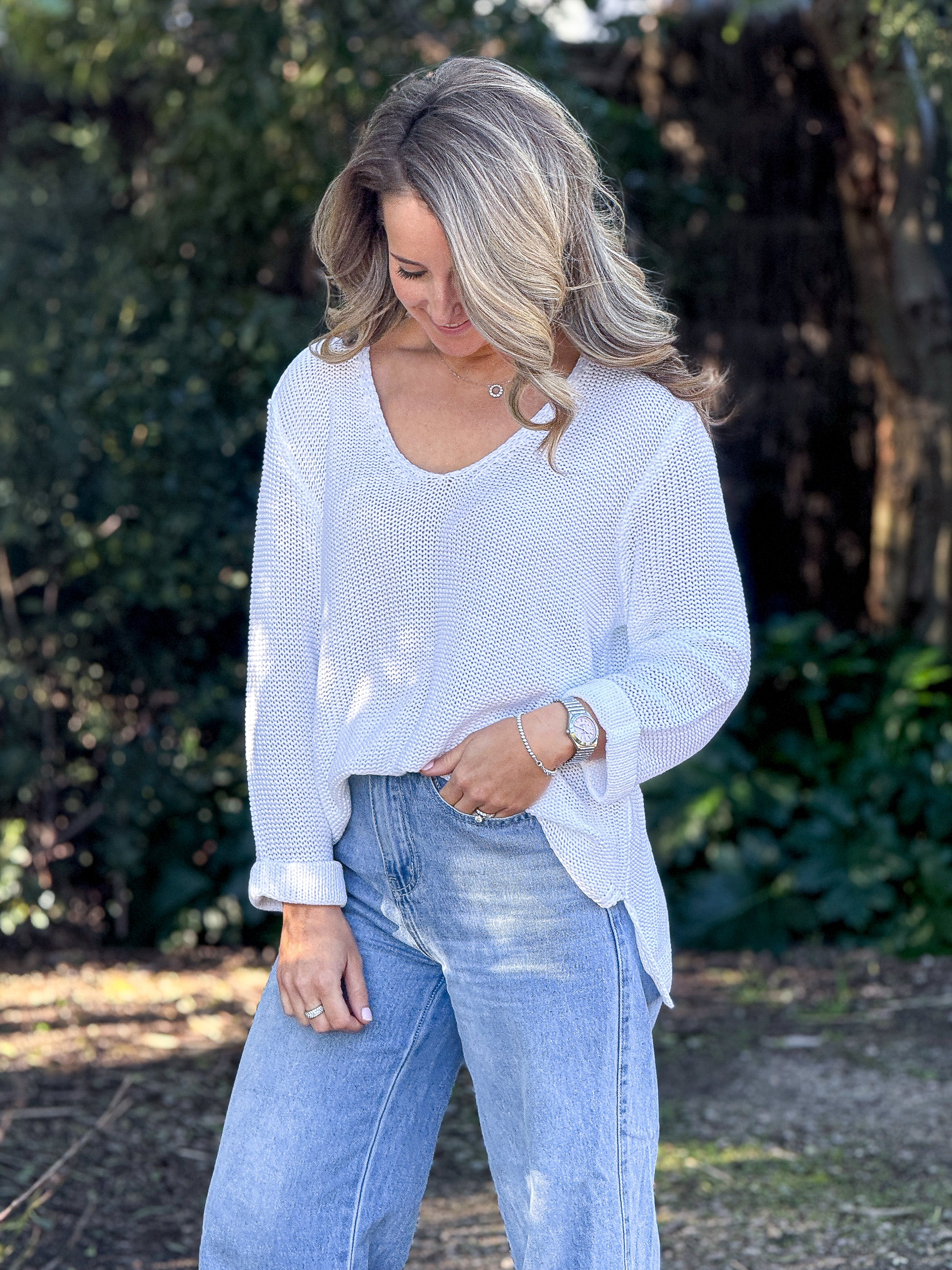 Bessie Knit - White