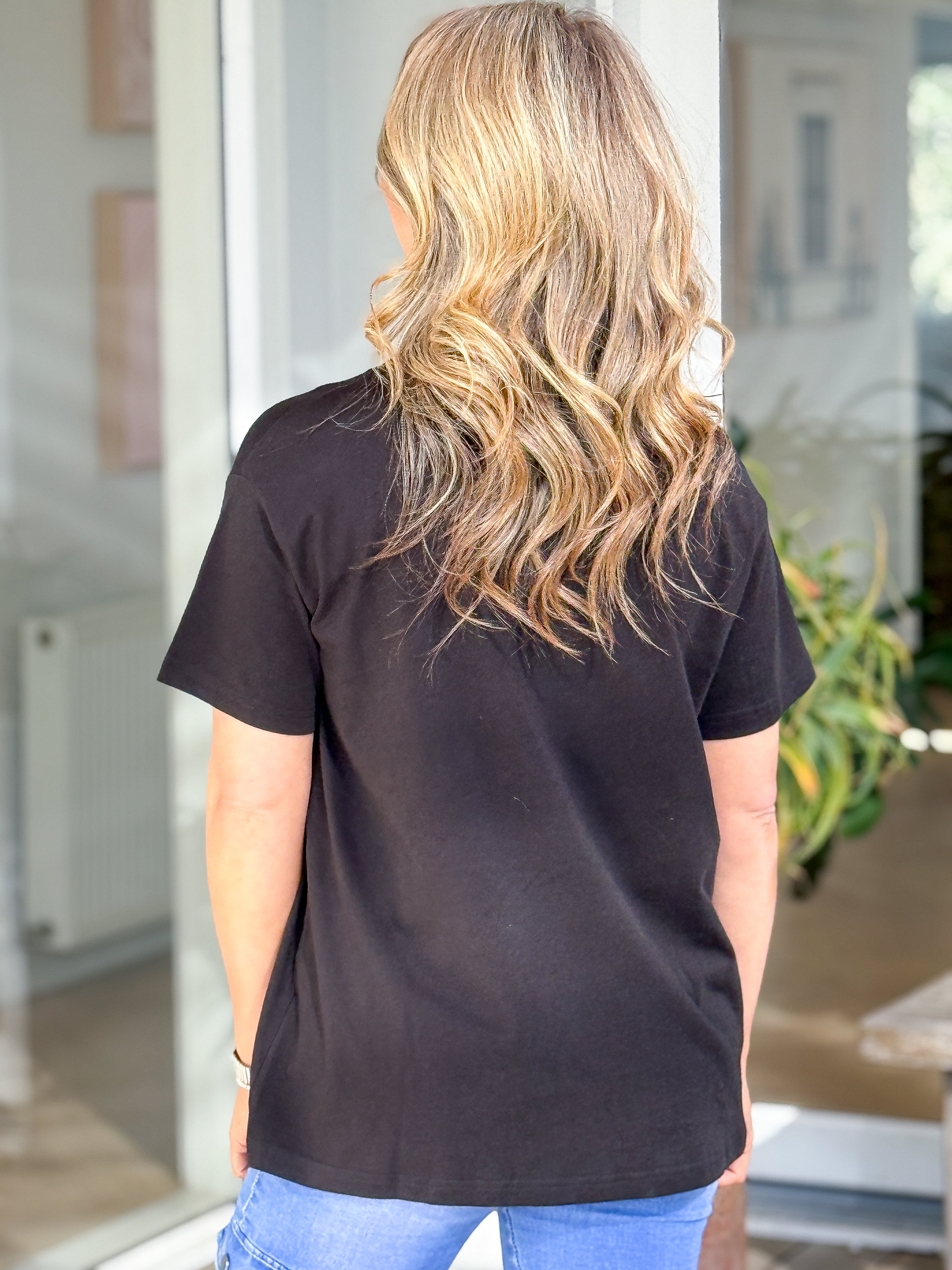 Blake Panel Tee - Black
