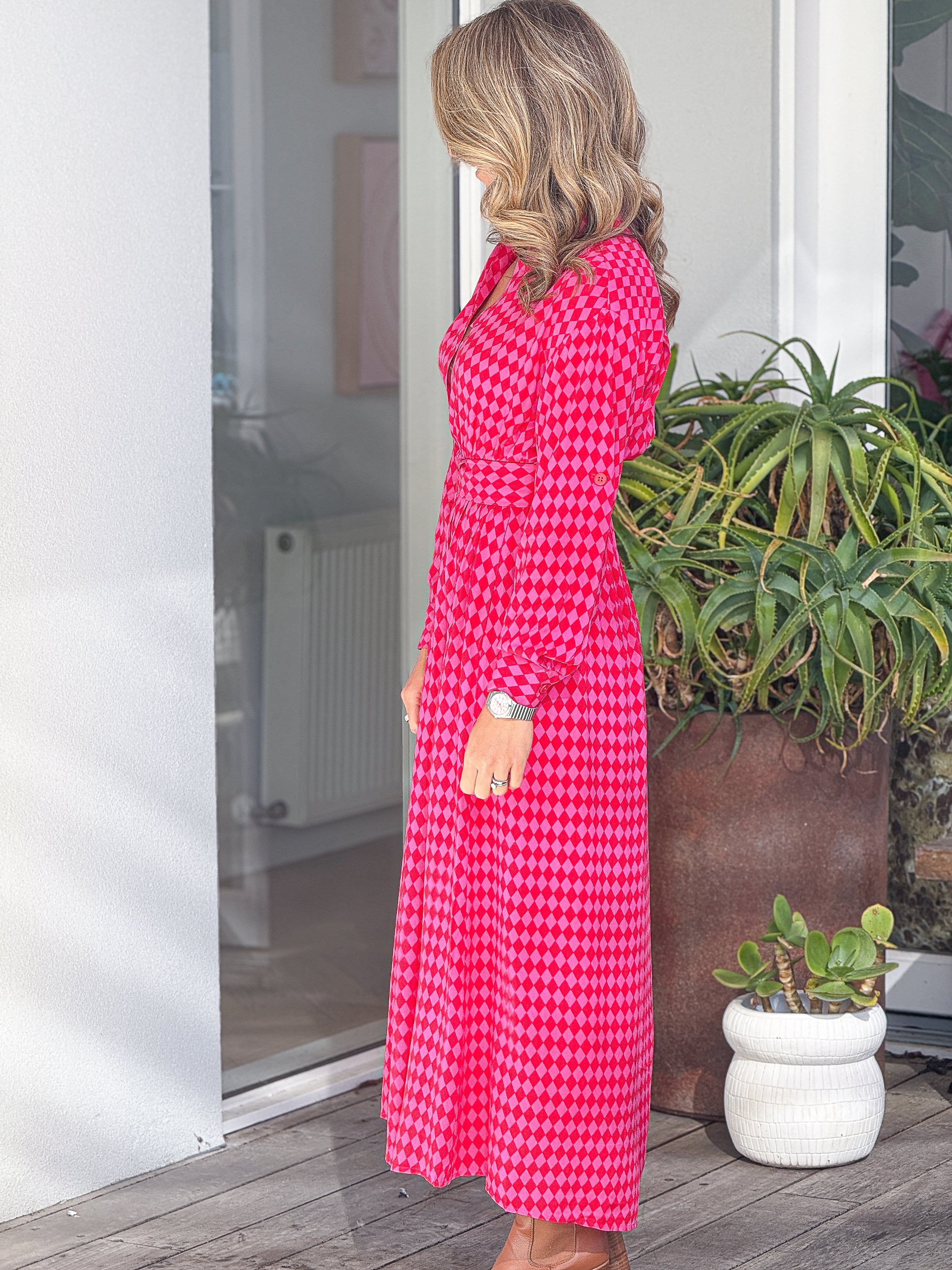 Casablanca Dress - Chilli/Pink