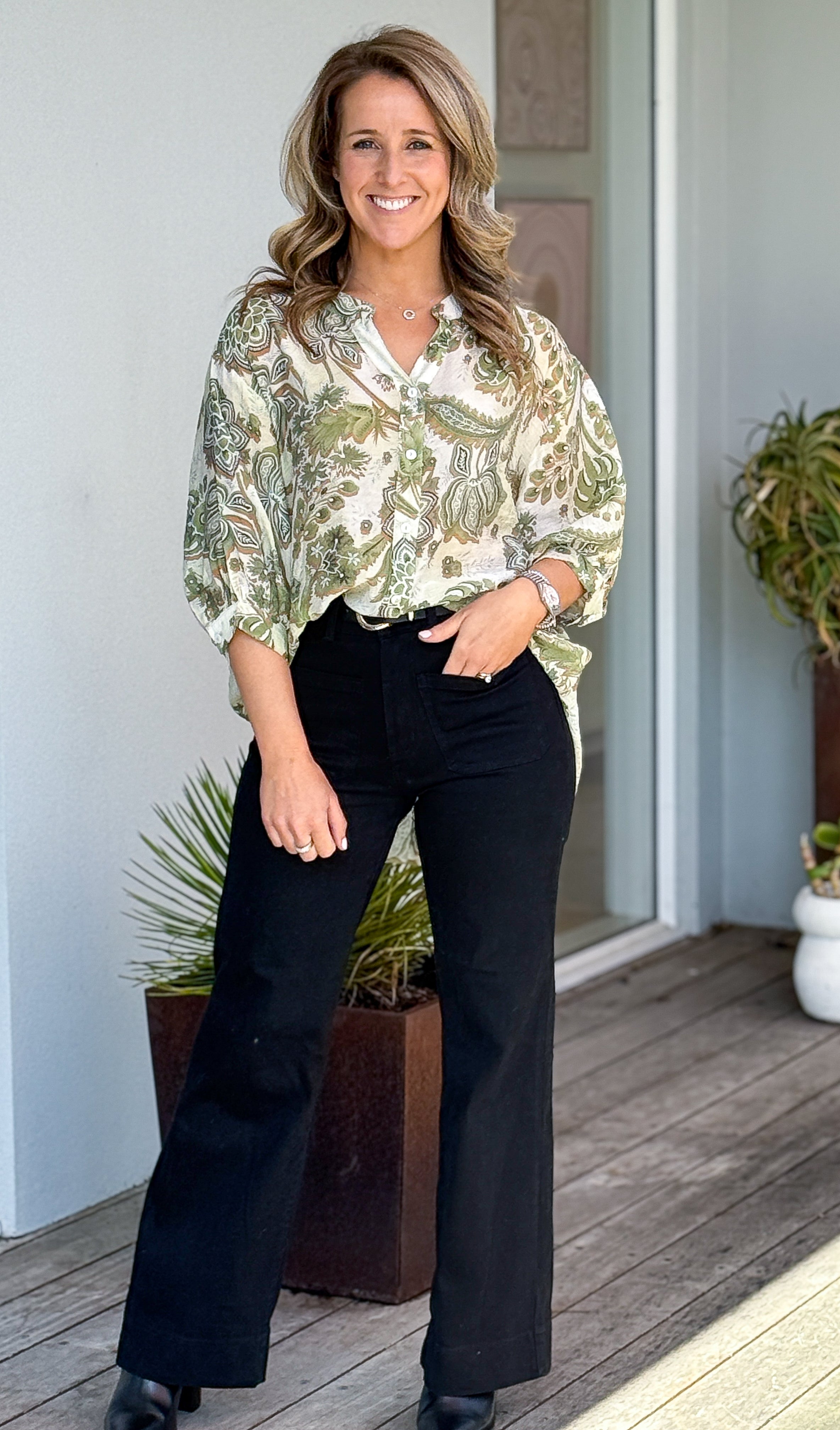 Chloe Blouse - Olive