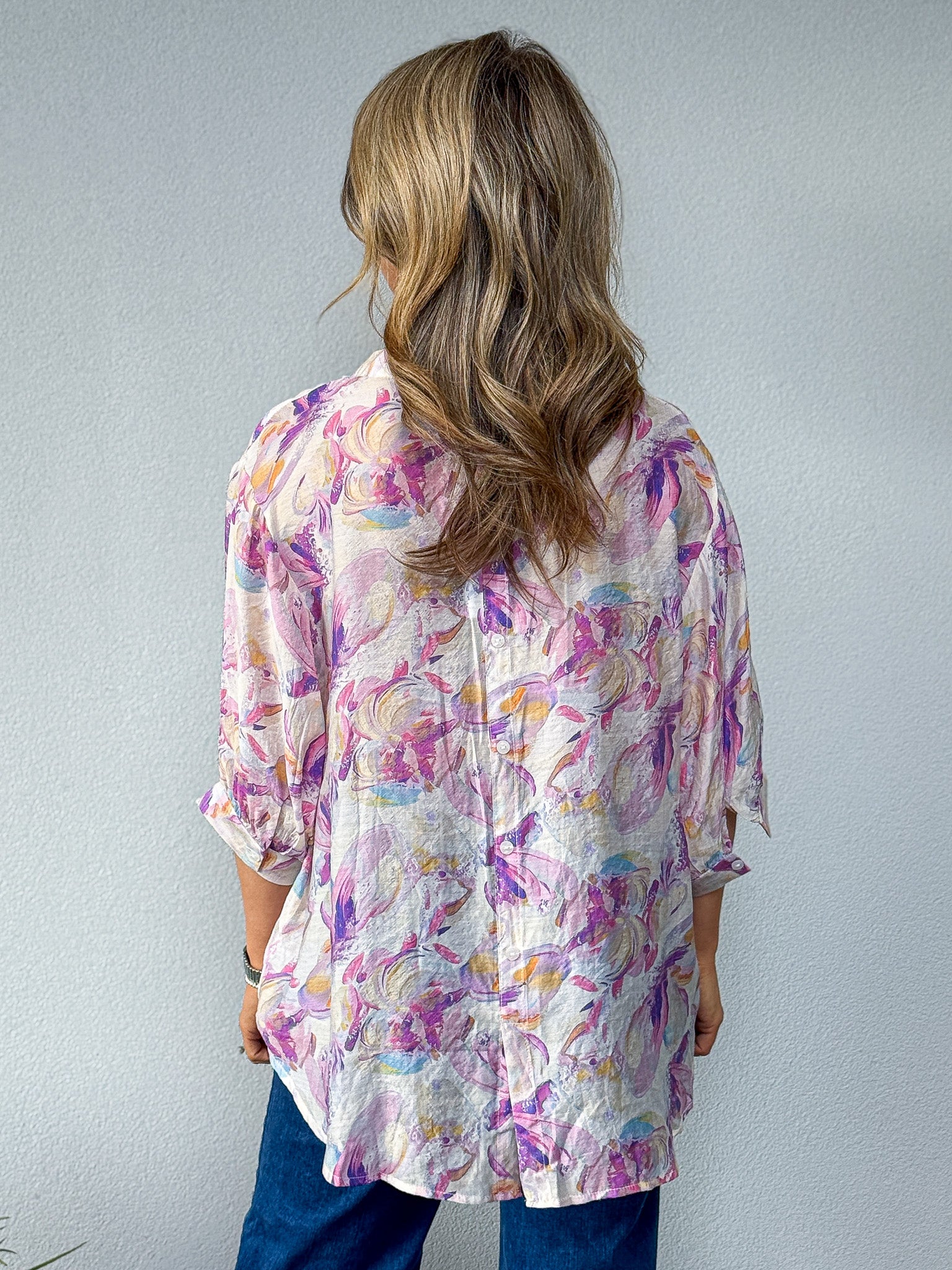 Chloe Blouse - Pink Floral
