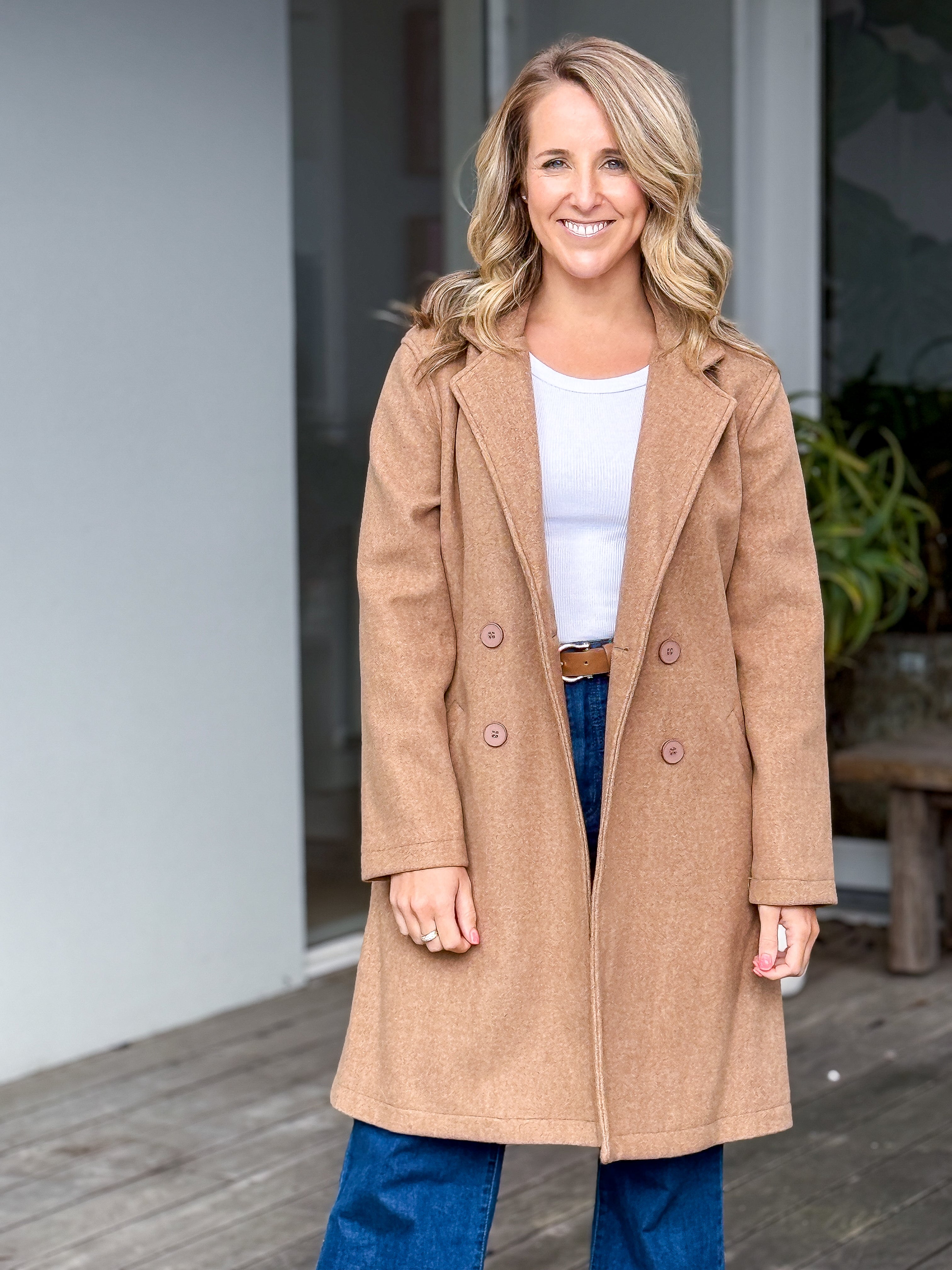 Helena Coat - Tan