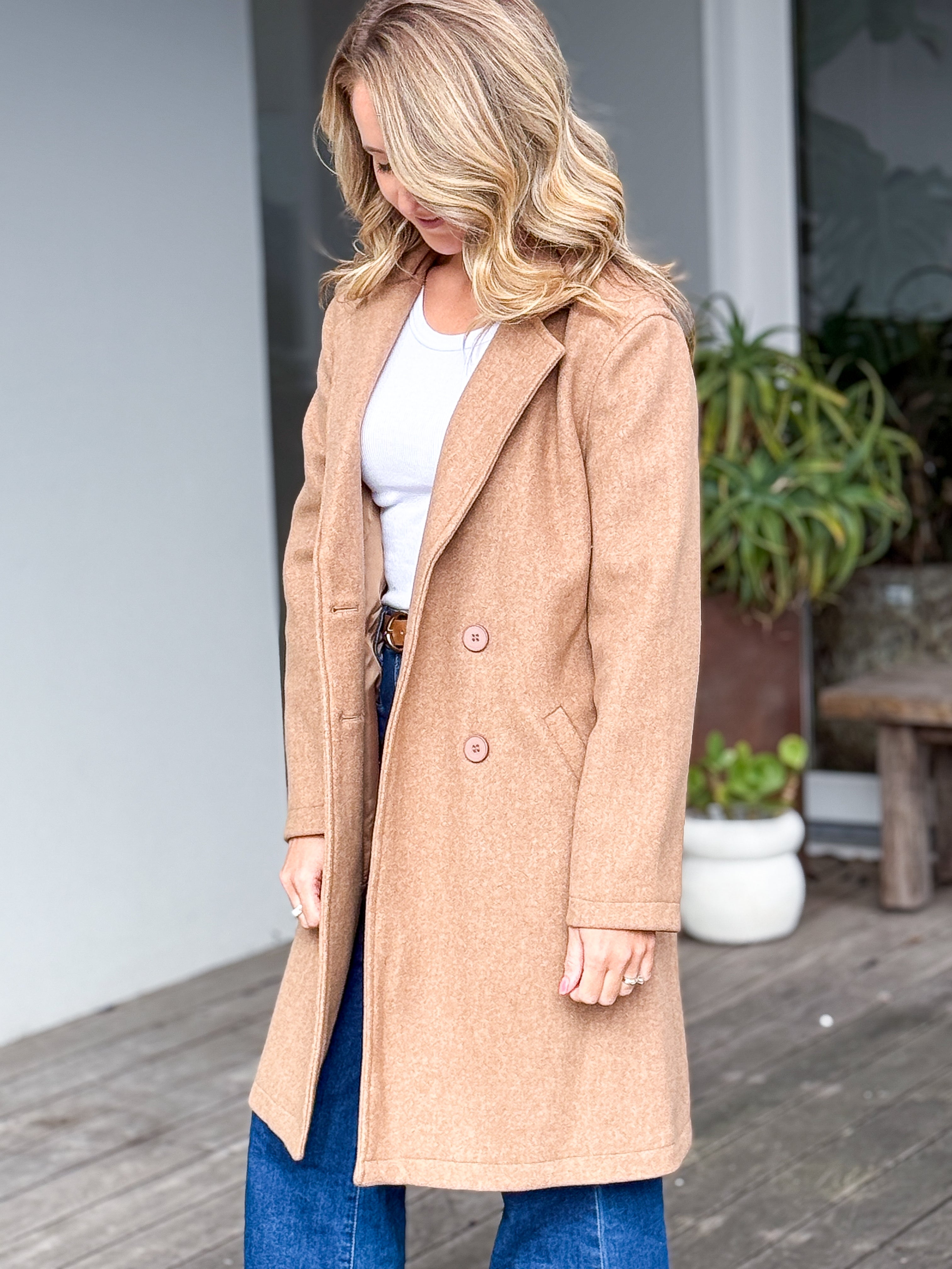 Helena Coat - Tan