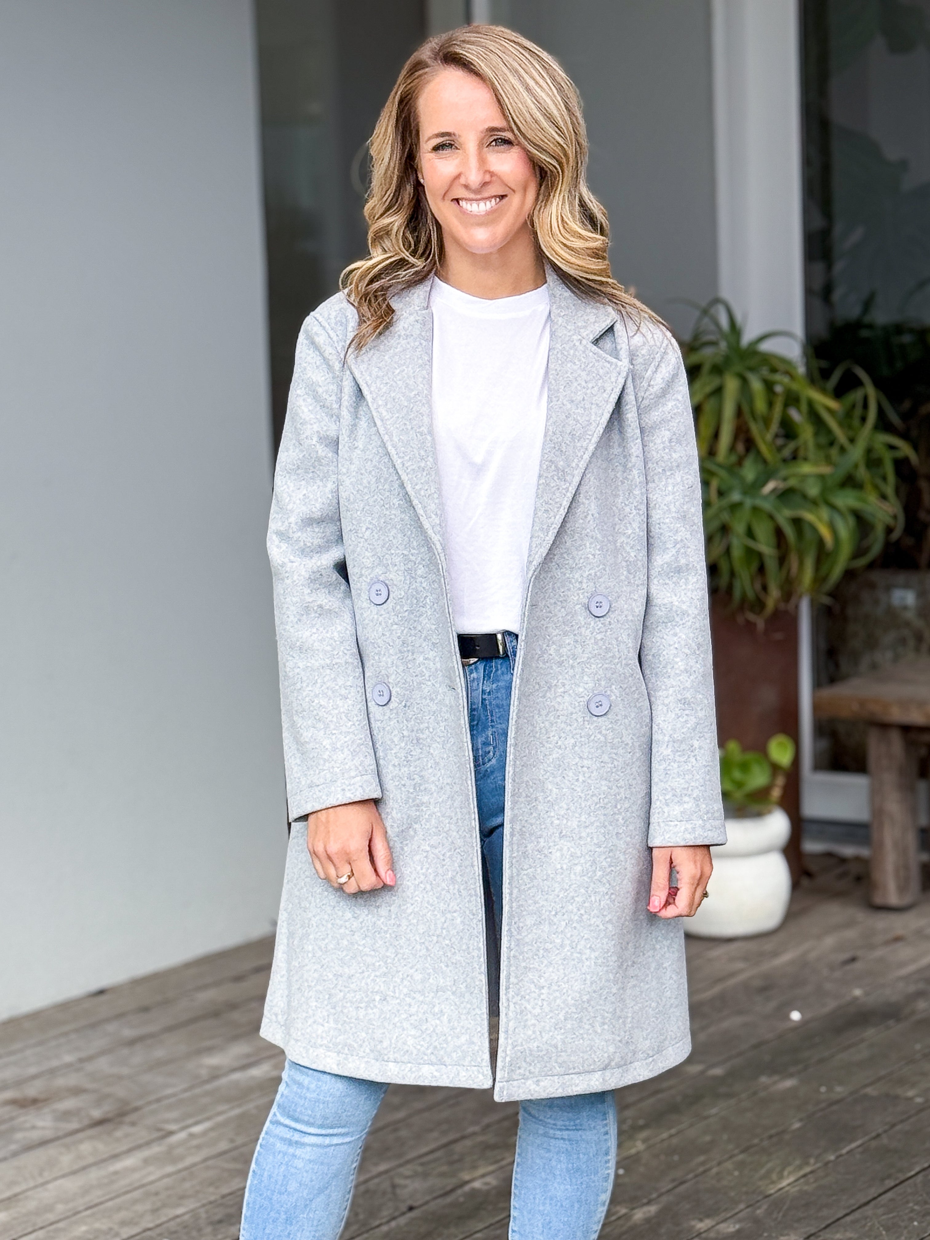 Helena Coat- Silver