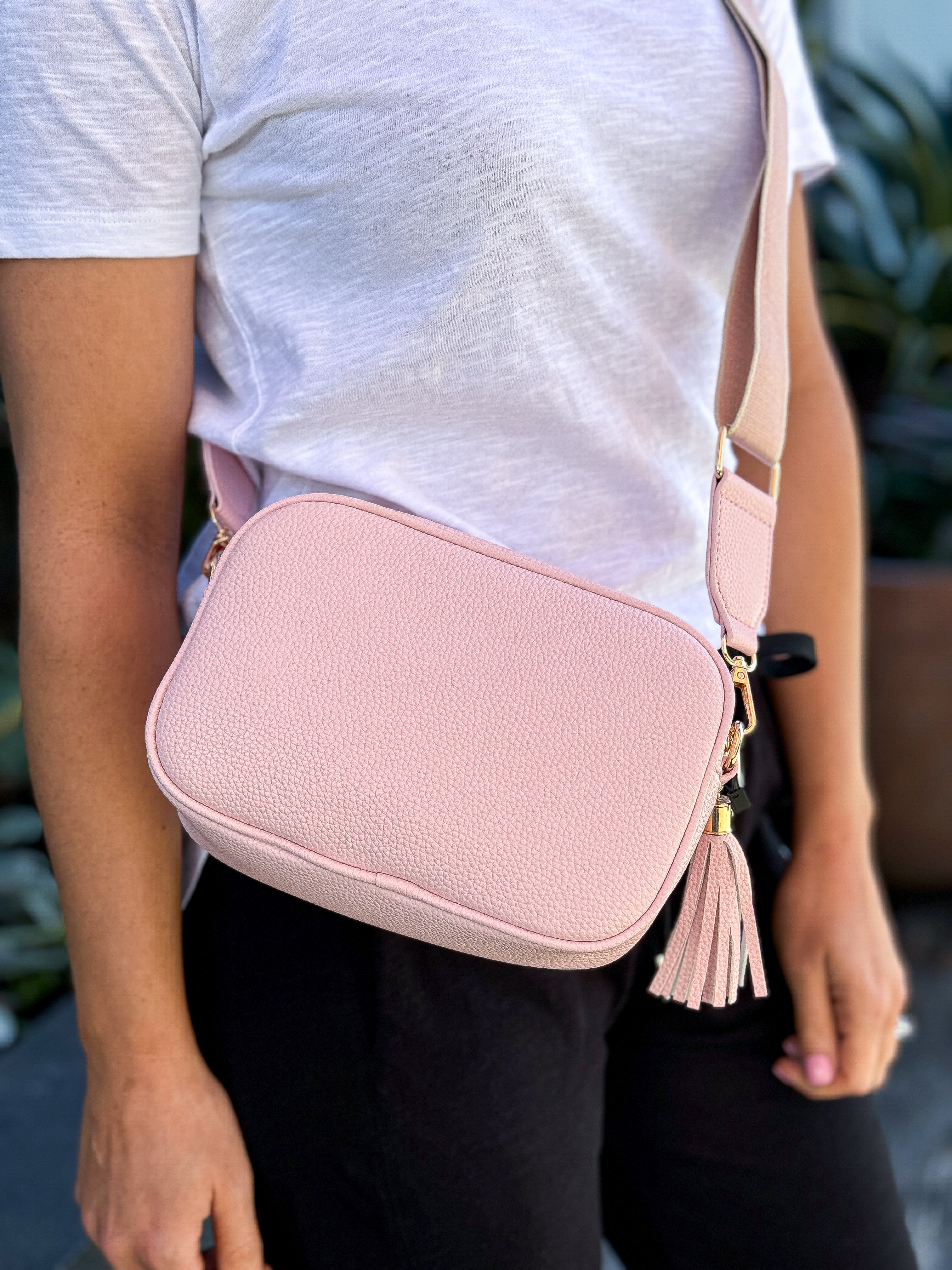 Crossbody Bag Pale Pink Evergreen Clothing