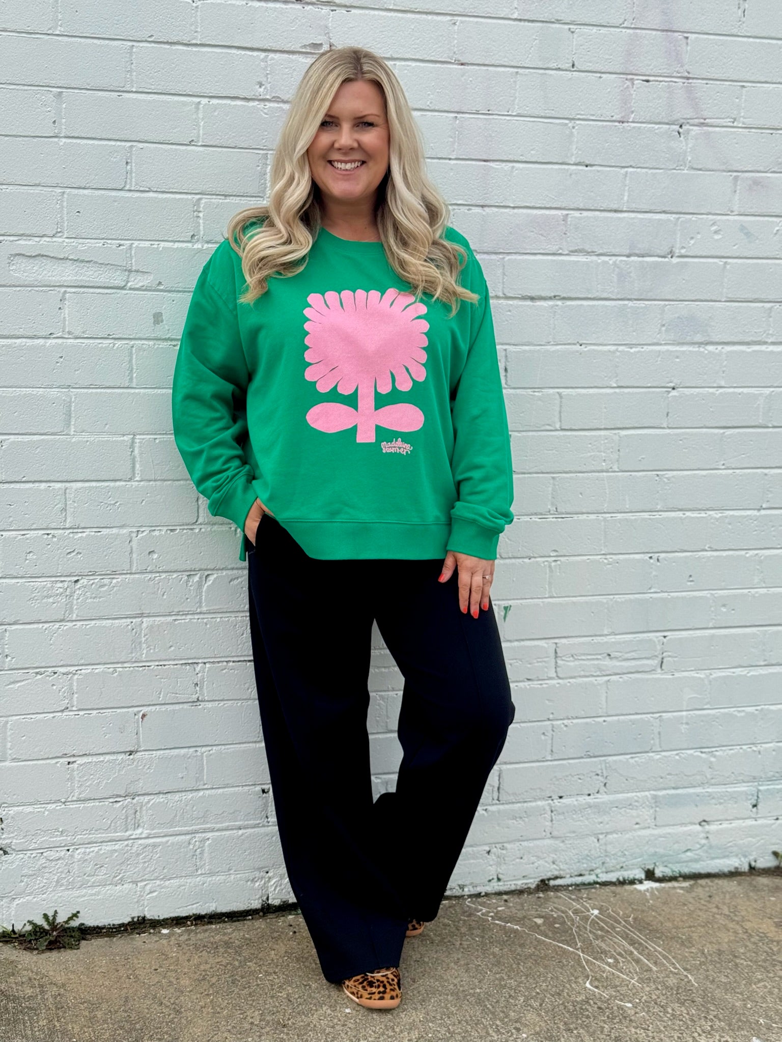 Madeleine Stamer II Crew - Pine Green