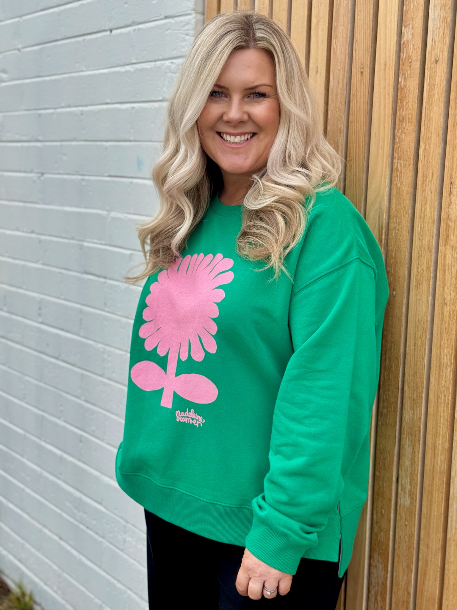 Madeleine Stamer II Crew - Pine Green