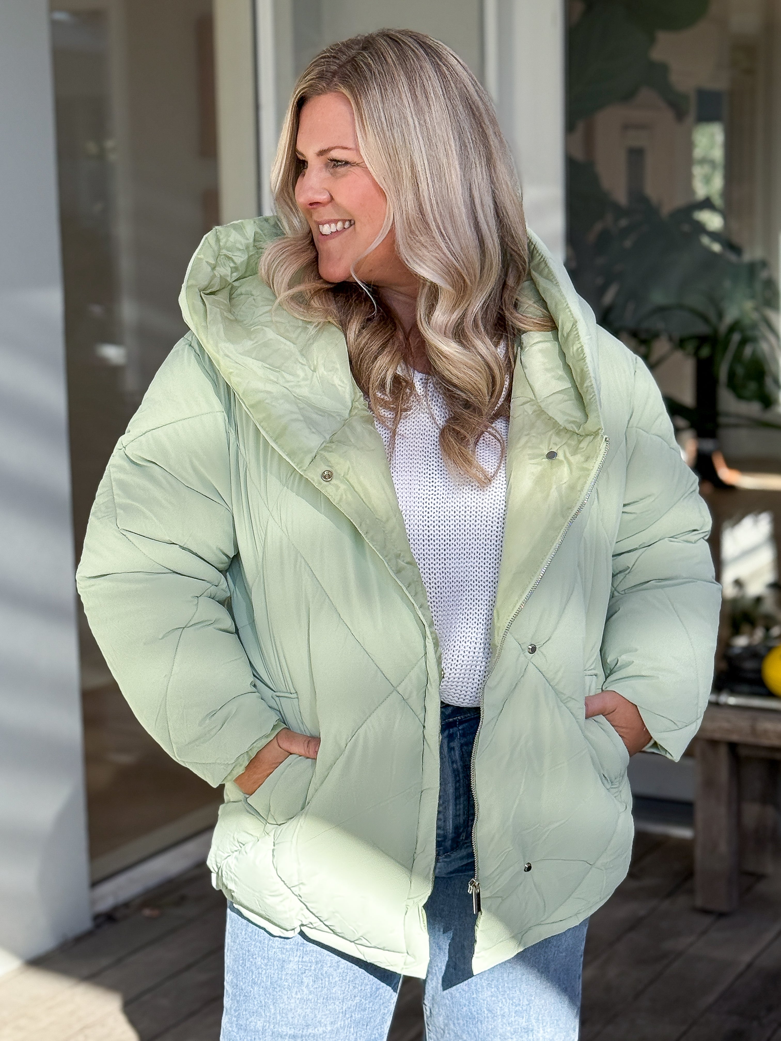 Danny Puffer Jacket - Mint