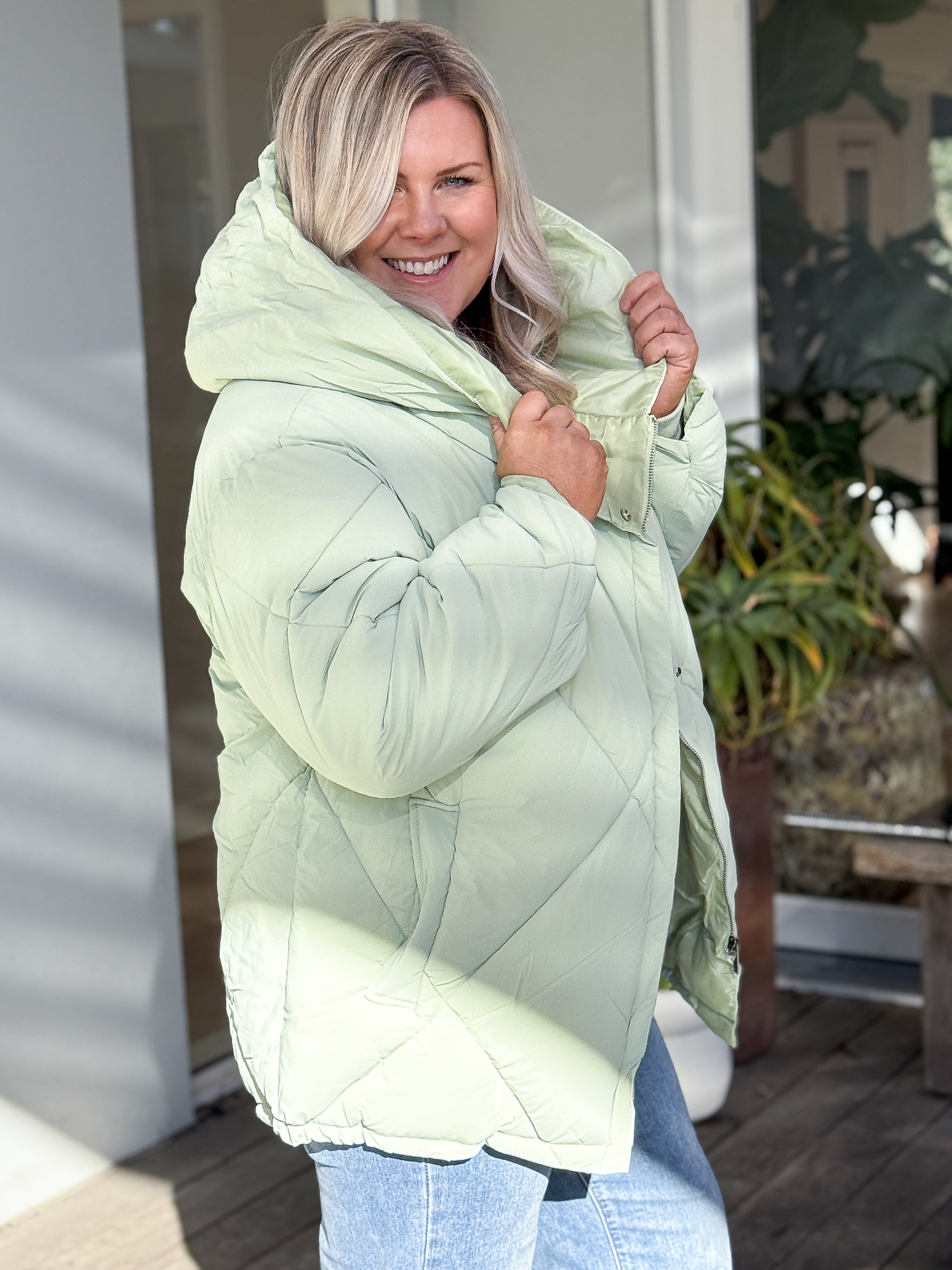 Danny Puffer Jacket - Mint