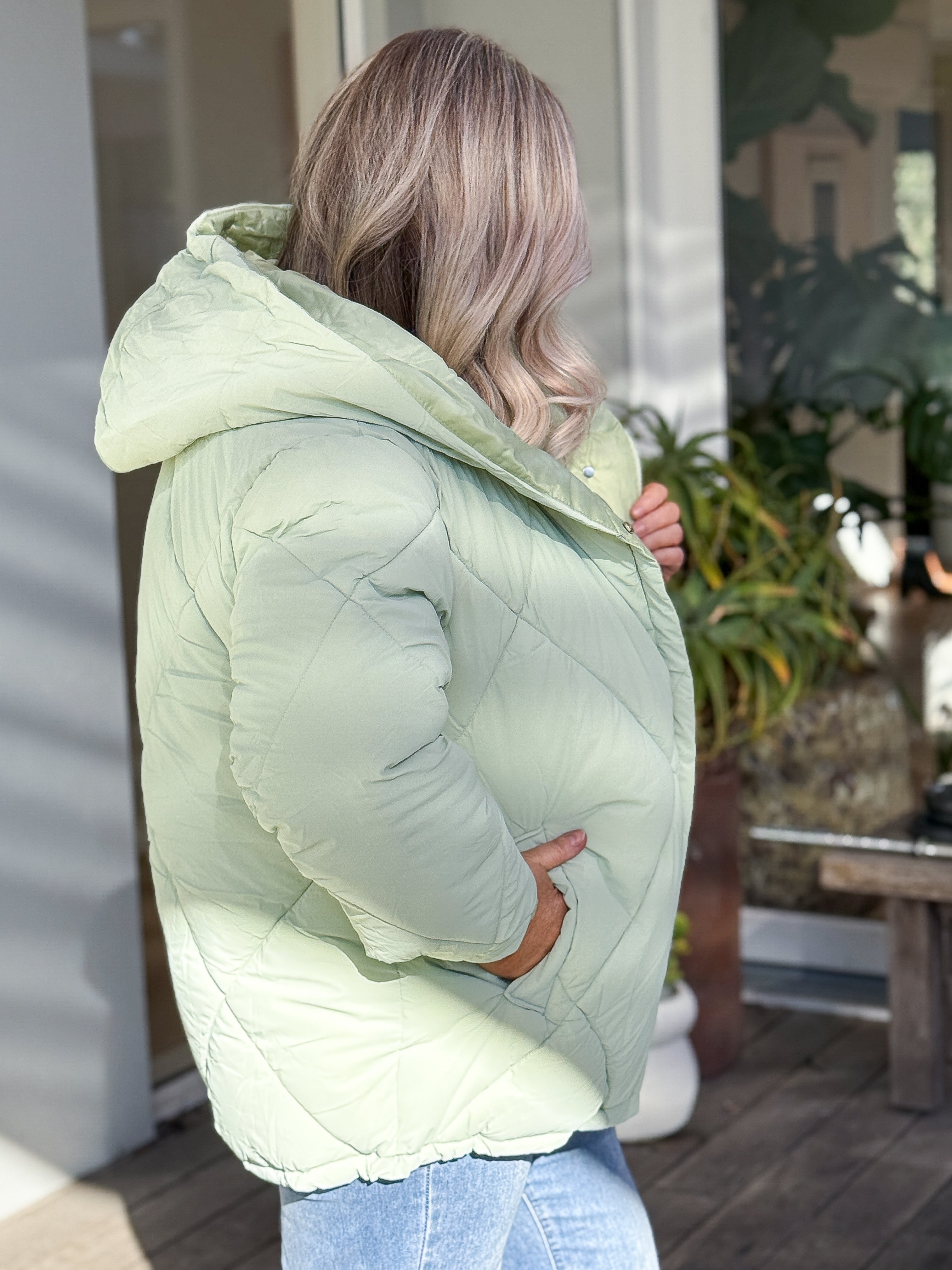 Danny Puffer Jacket - Mint