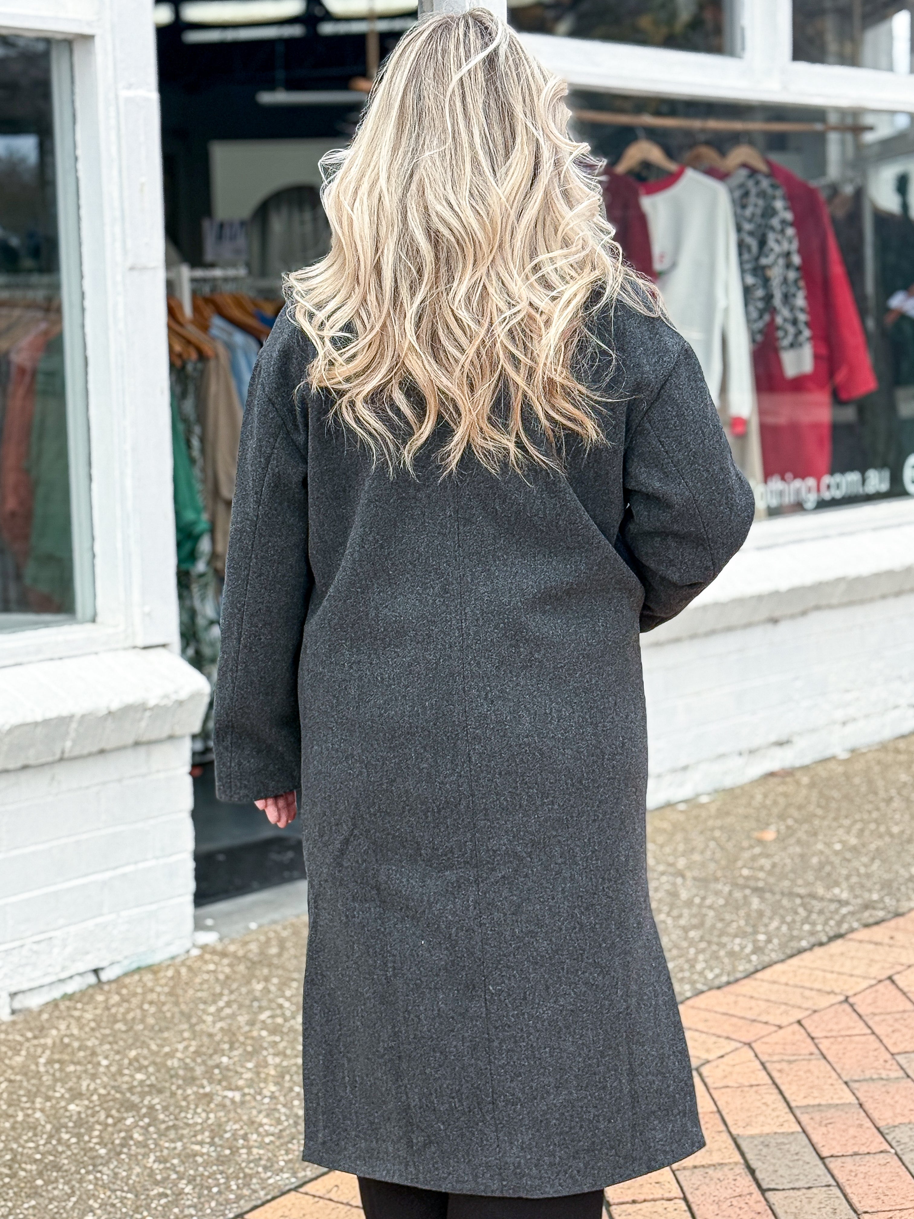 Dion Coat - Charcoal