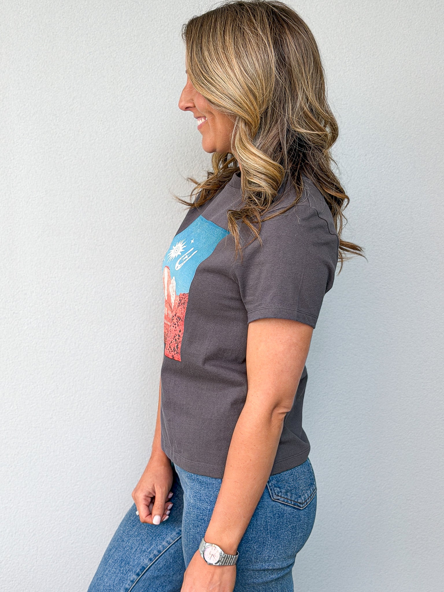 Dusk to Dawn Regular Tee - Charcoal