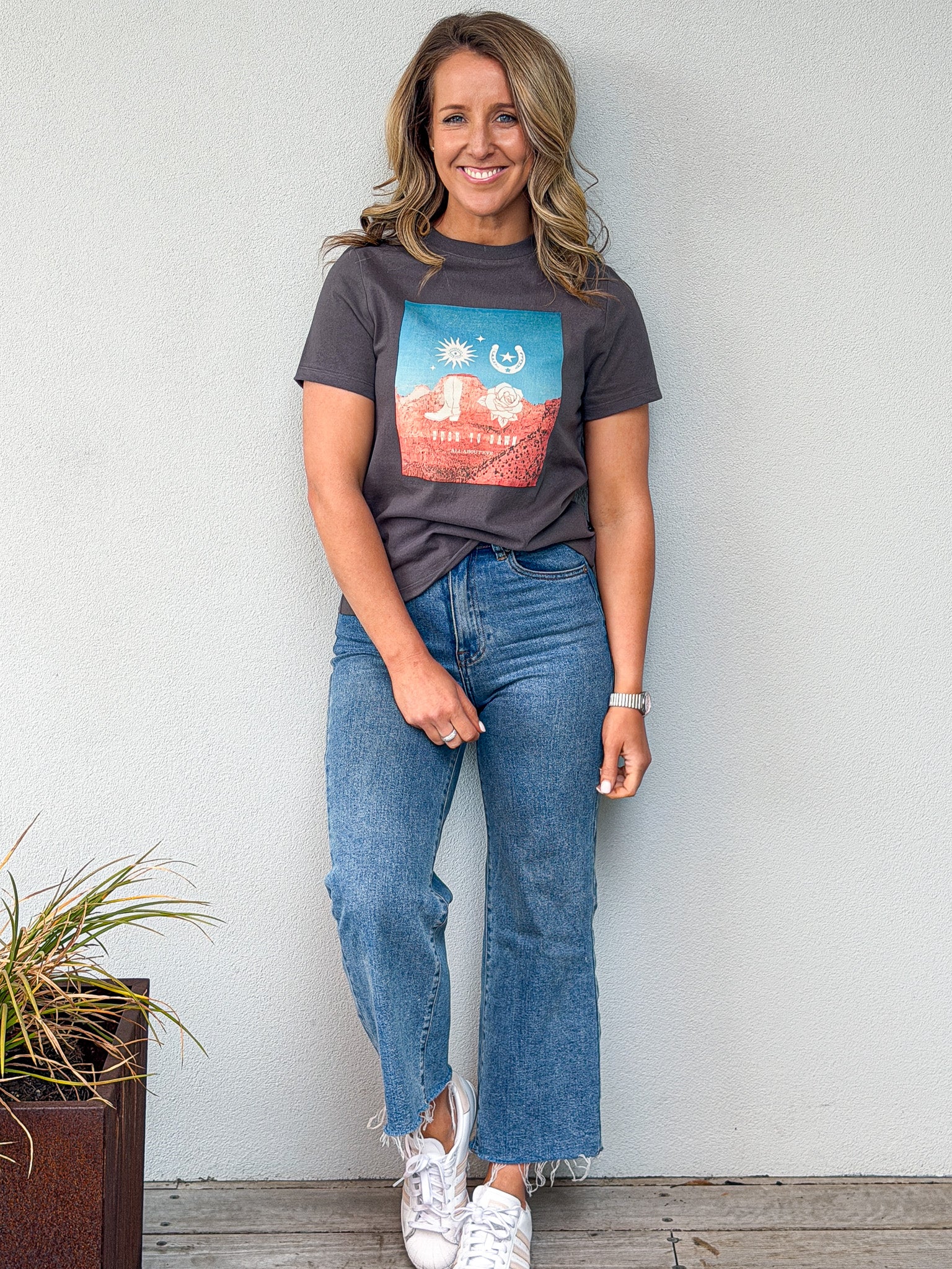 Dusk to Dawn Regular Tee - Charcoal