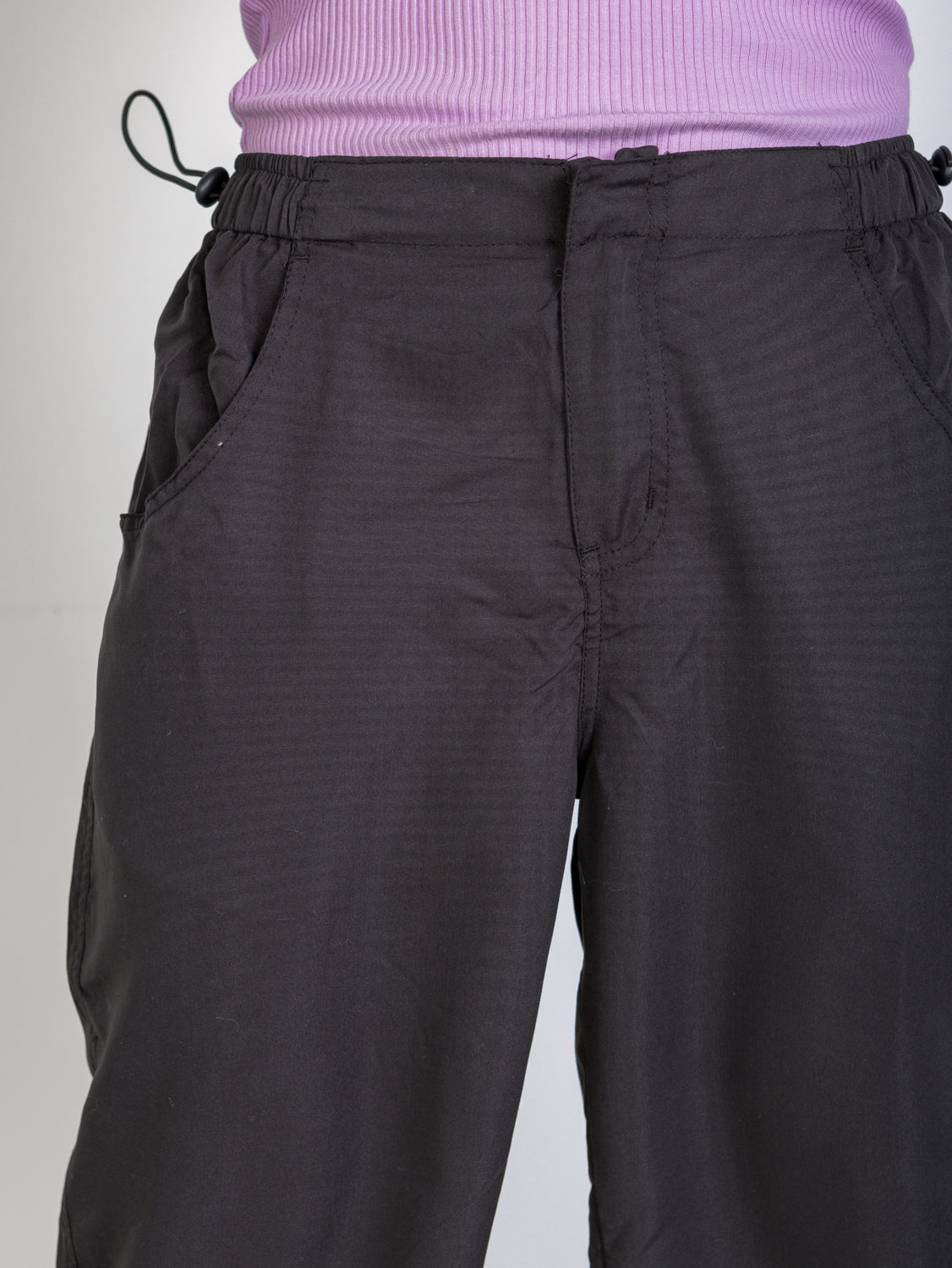 Alexis Parachute Pant - Black