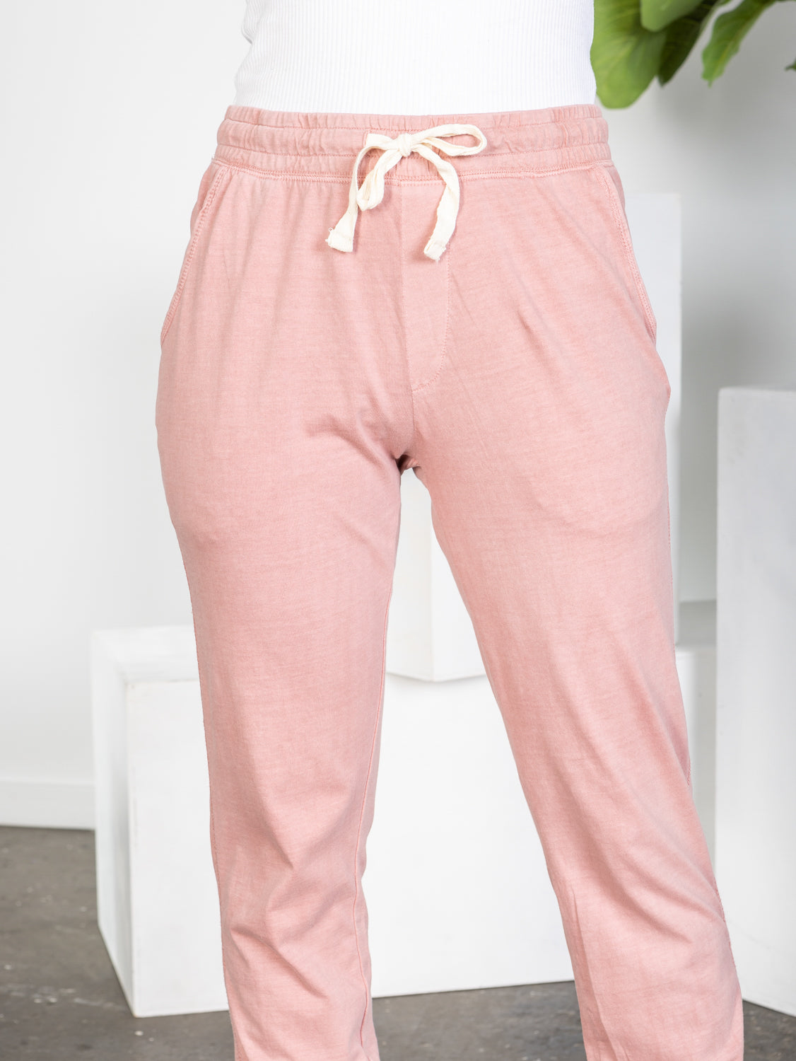 Wash Out Lounge Pant - Peony Pink