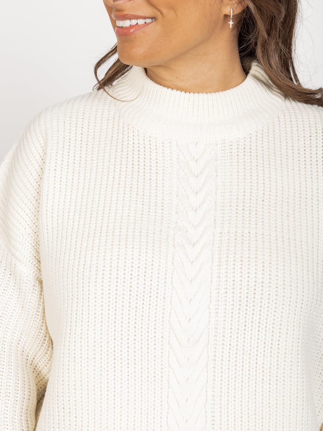 Rumi Knit Sweater - Vintage White
