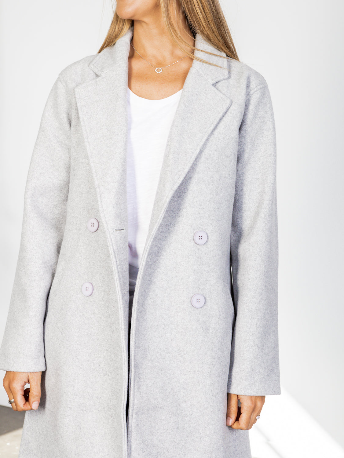 Helena Coat- Silver