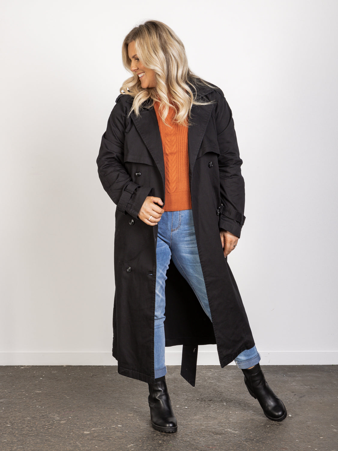 Emerson Trench Coat - Black