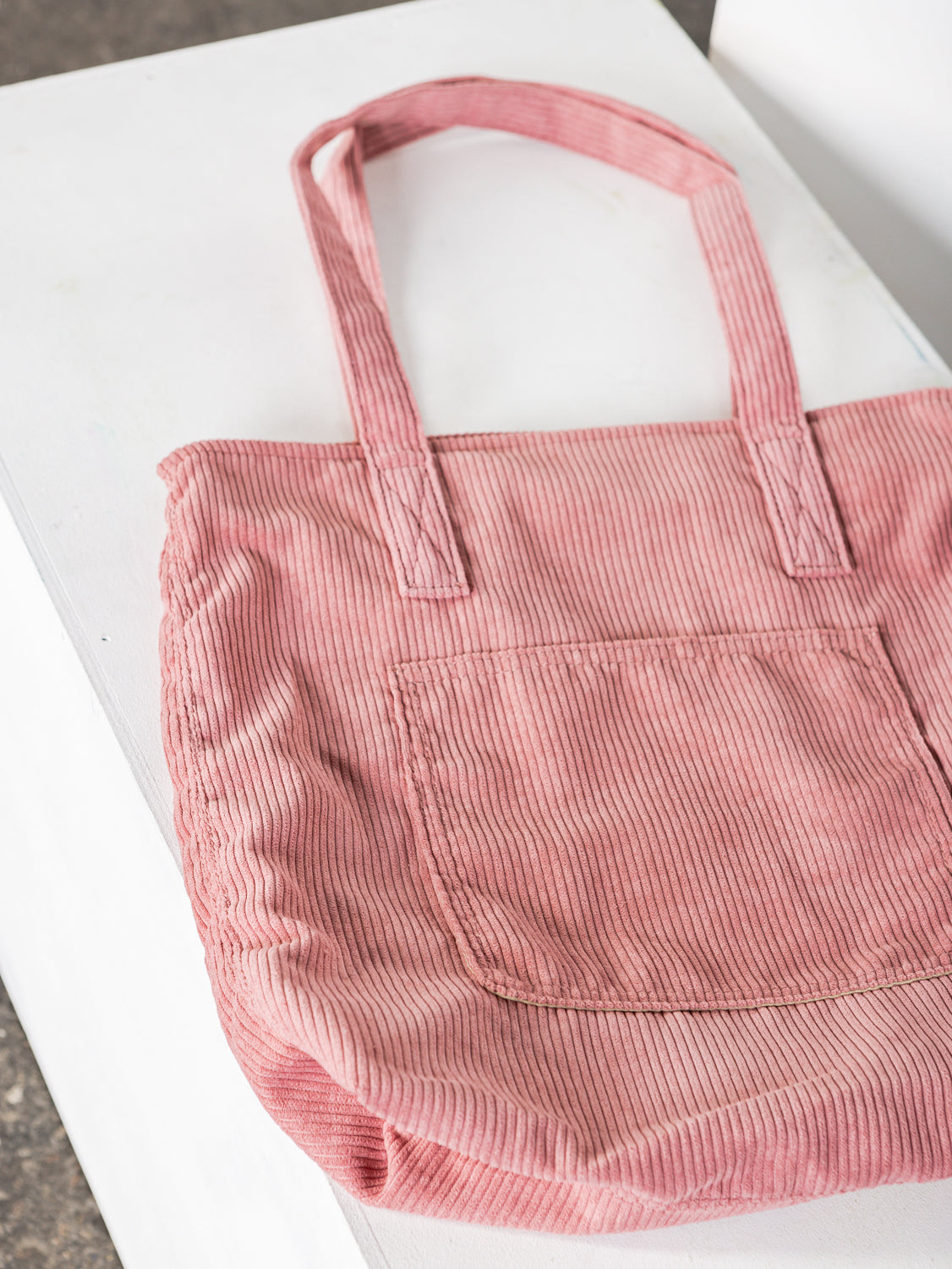 Evergreen Cord Tote Bag - Pink