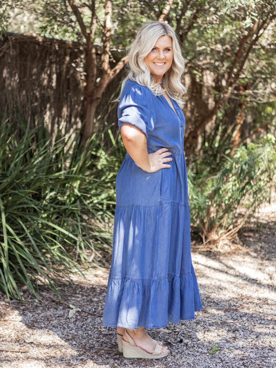 Constance Dress - Chambray