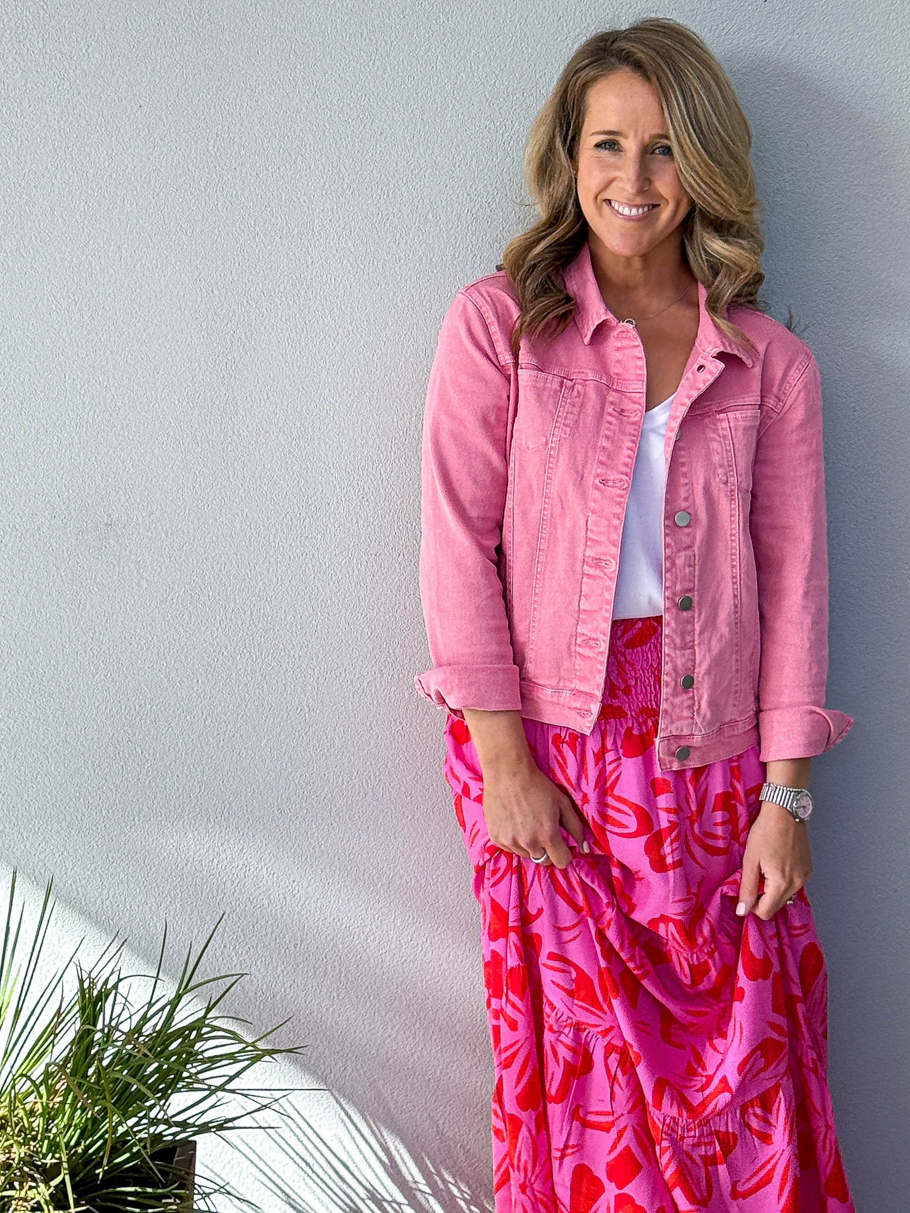 Jenna Maxi Skirt - Pink