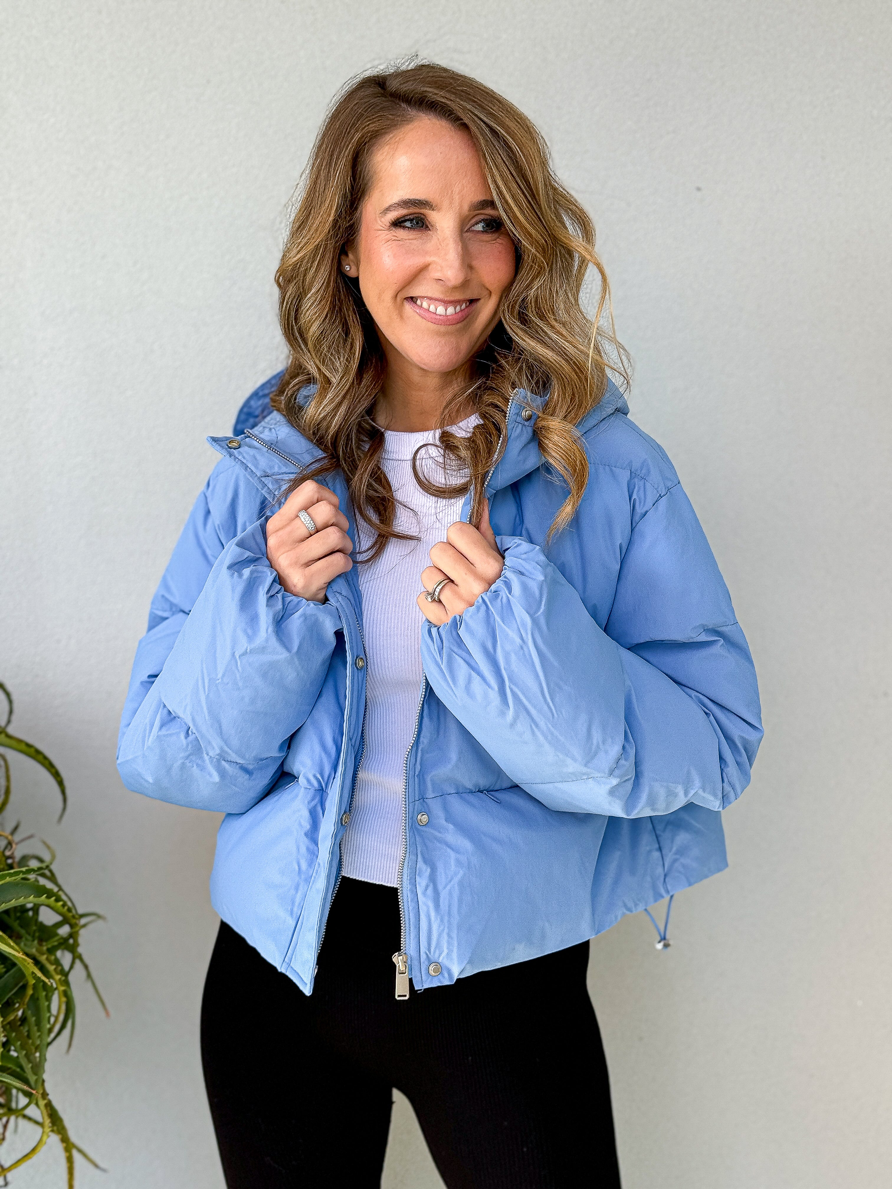 Grace Puffer Jacket - Blue