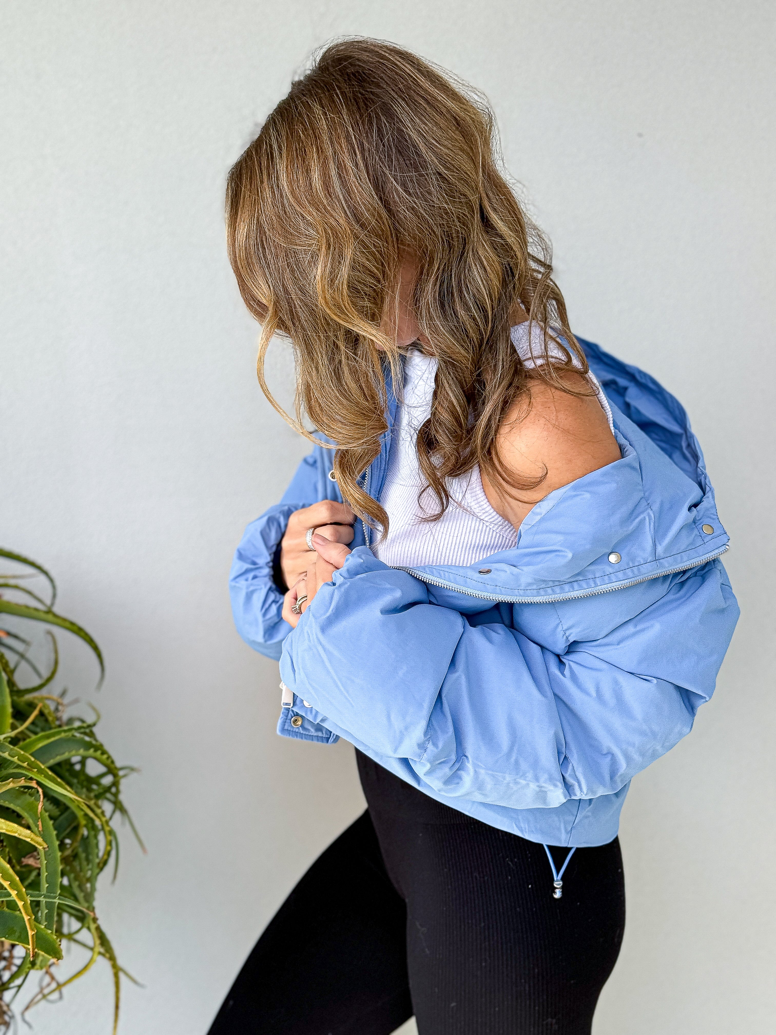 Grace Puffer Jacket - Blue