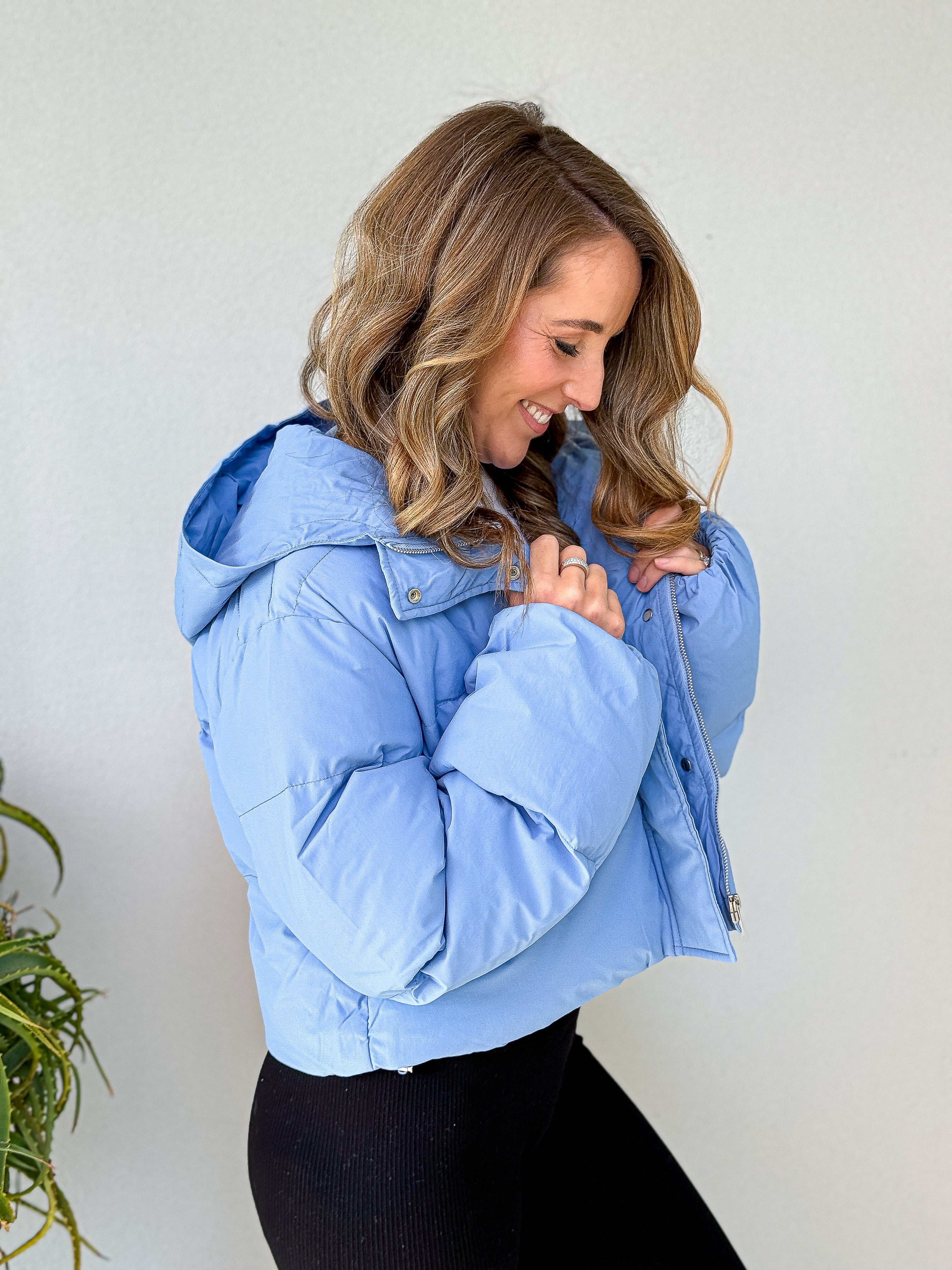 Grace Puffer Jacket - Blue