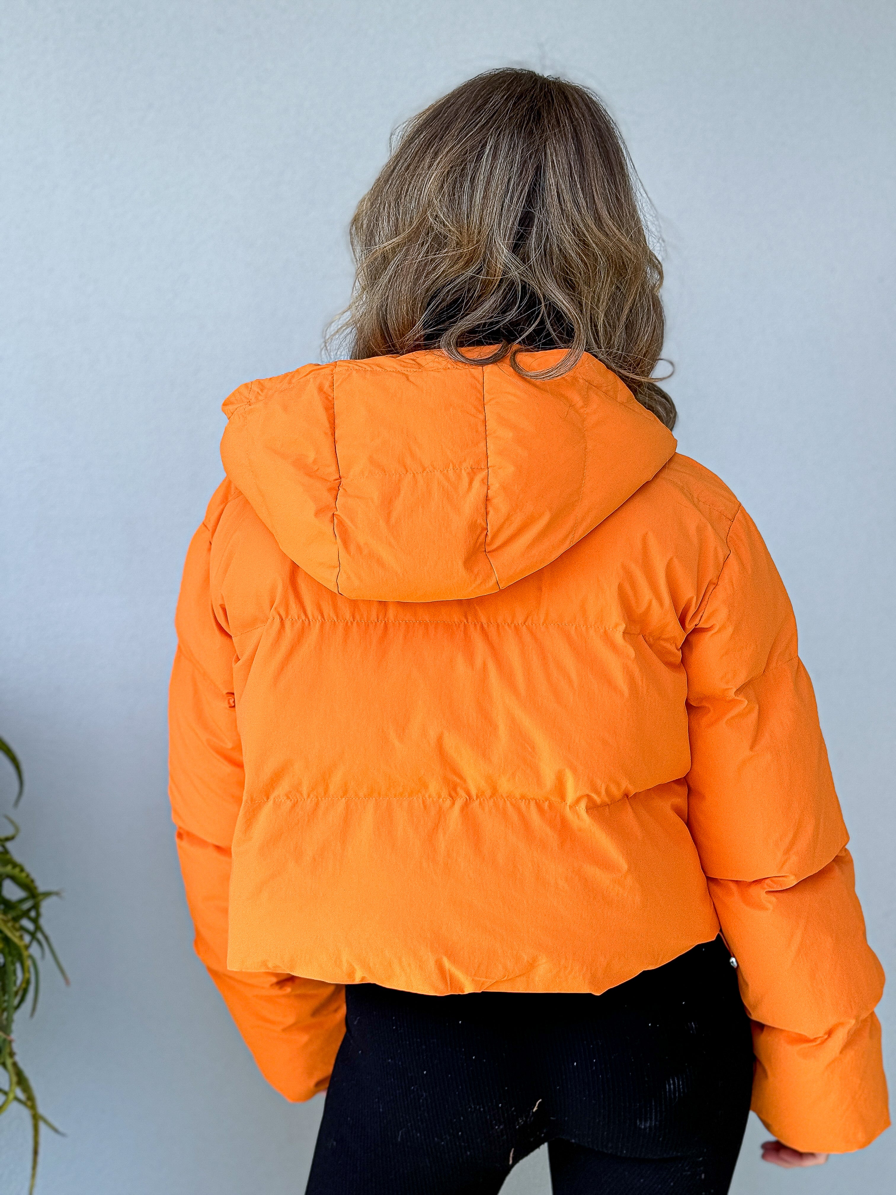 Grace Puffer Jacket - Orange